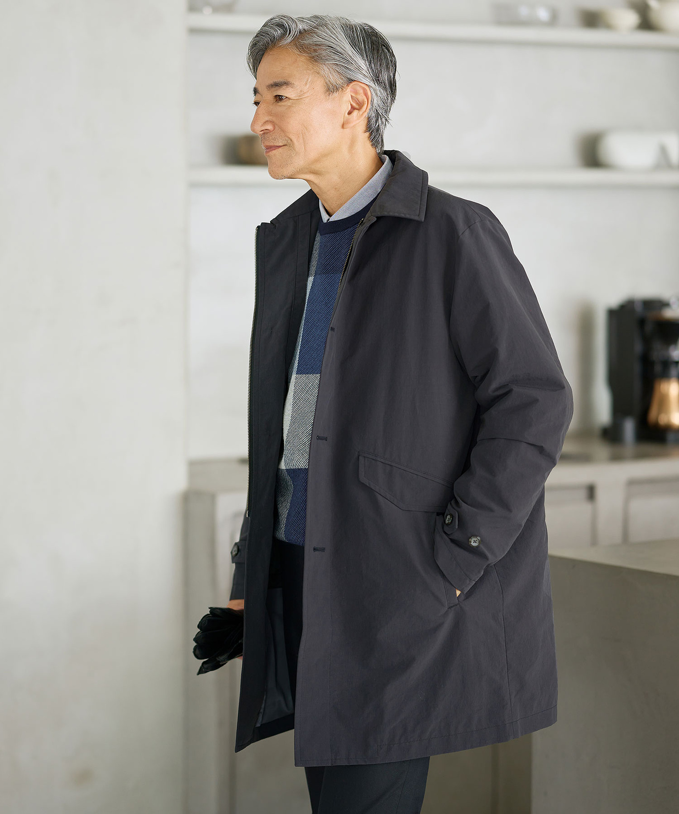 メンズ 3WAY ステンカラー コート通販 [1004-57408] - クロコダイル