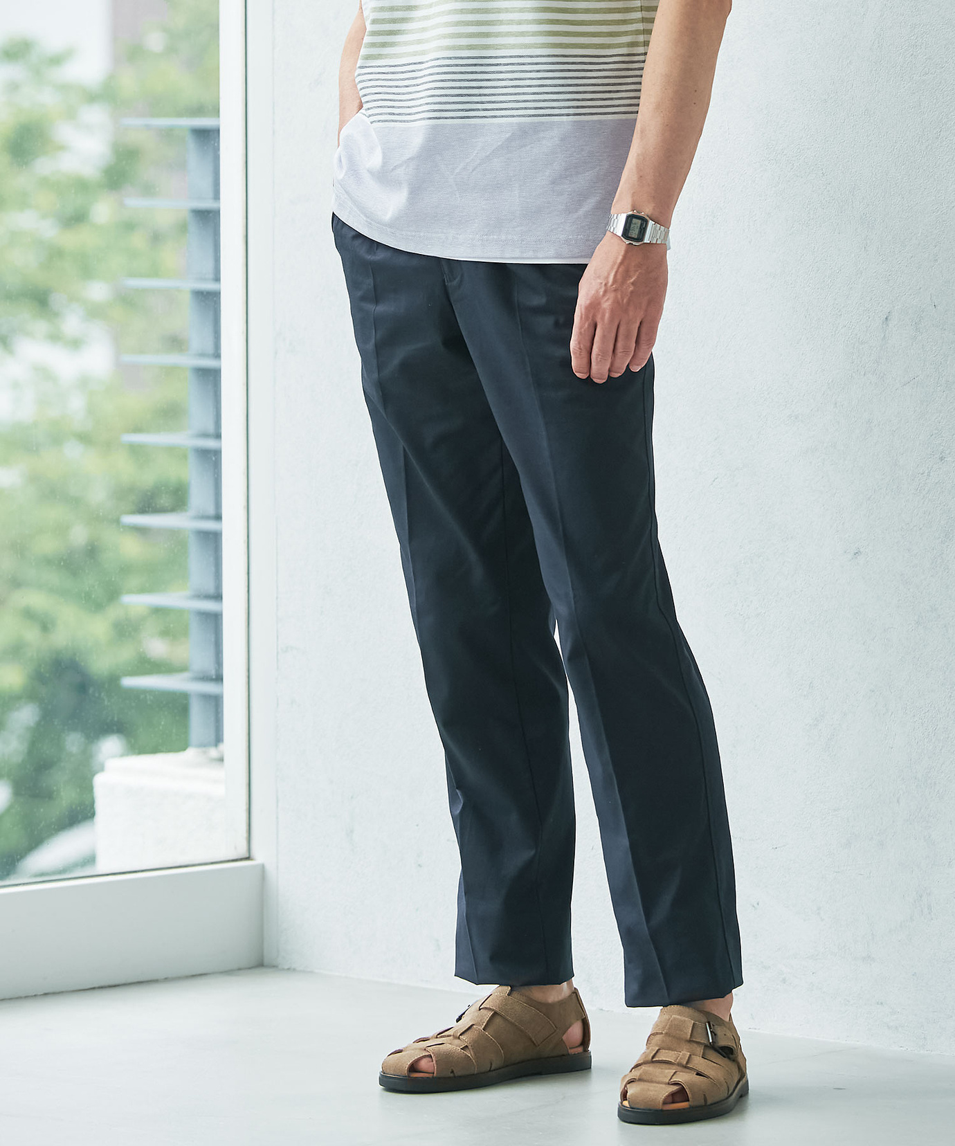 メンズ 【ベストセラー】ドライタッチ 2タック パンツ【吸汗速乾】通販