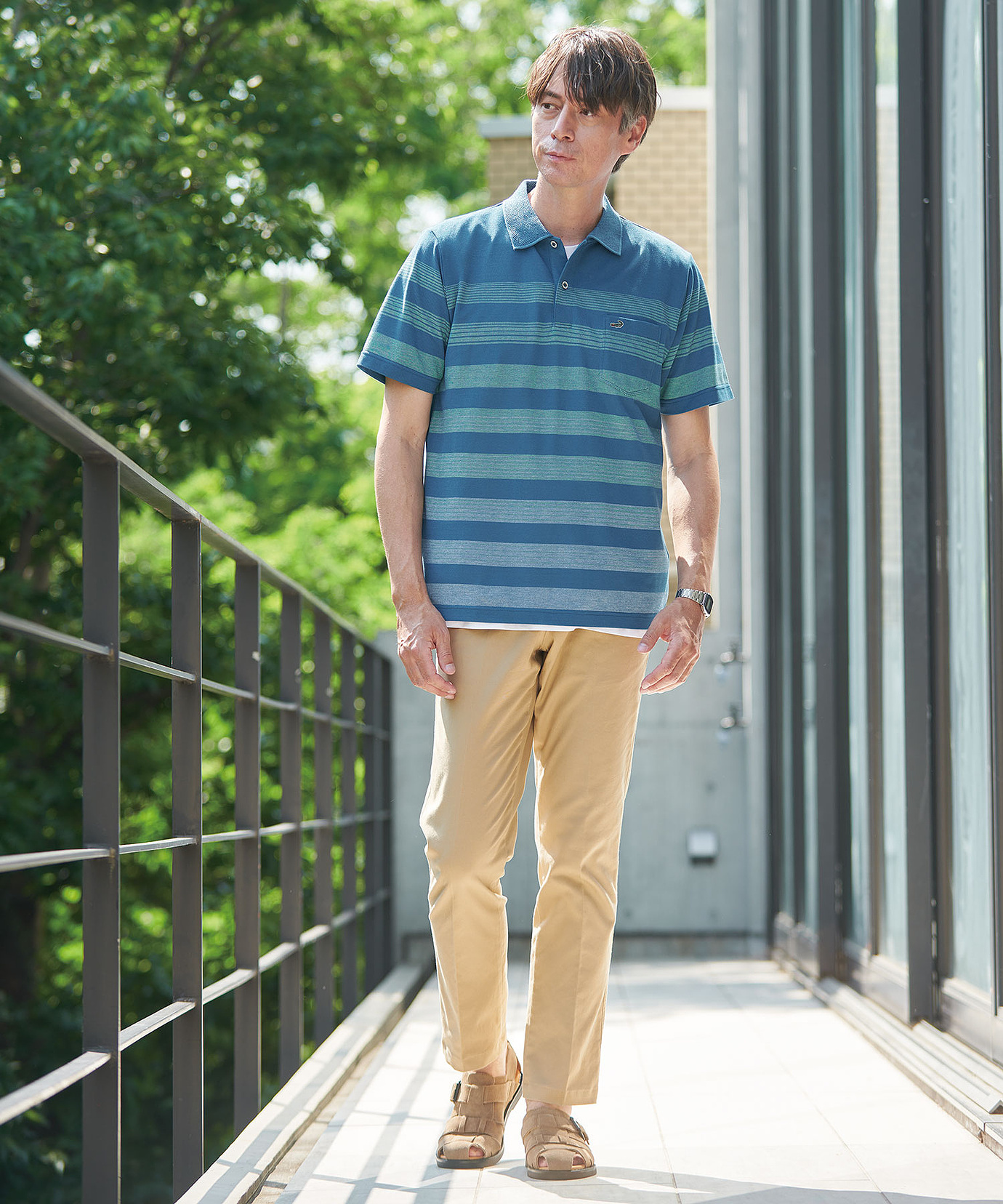 メンズ ストレッチ ノータック スマート チノパンツ【日本製生地】通販