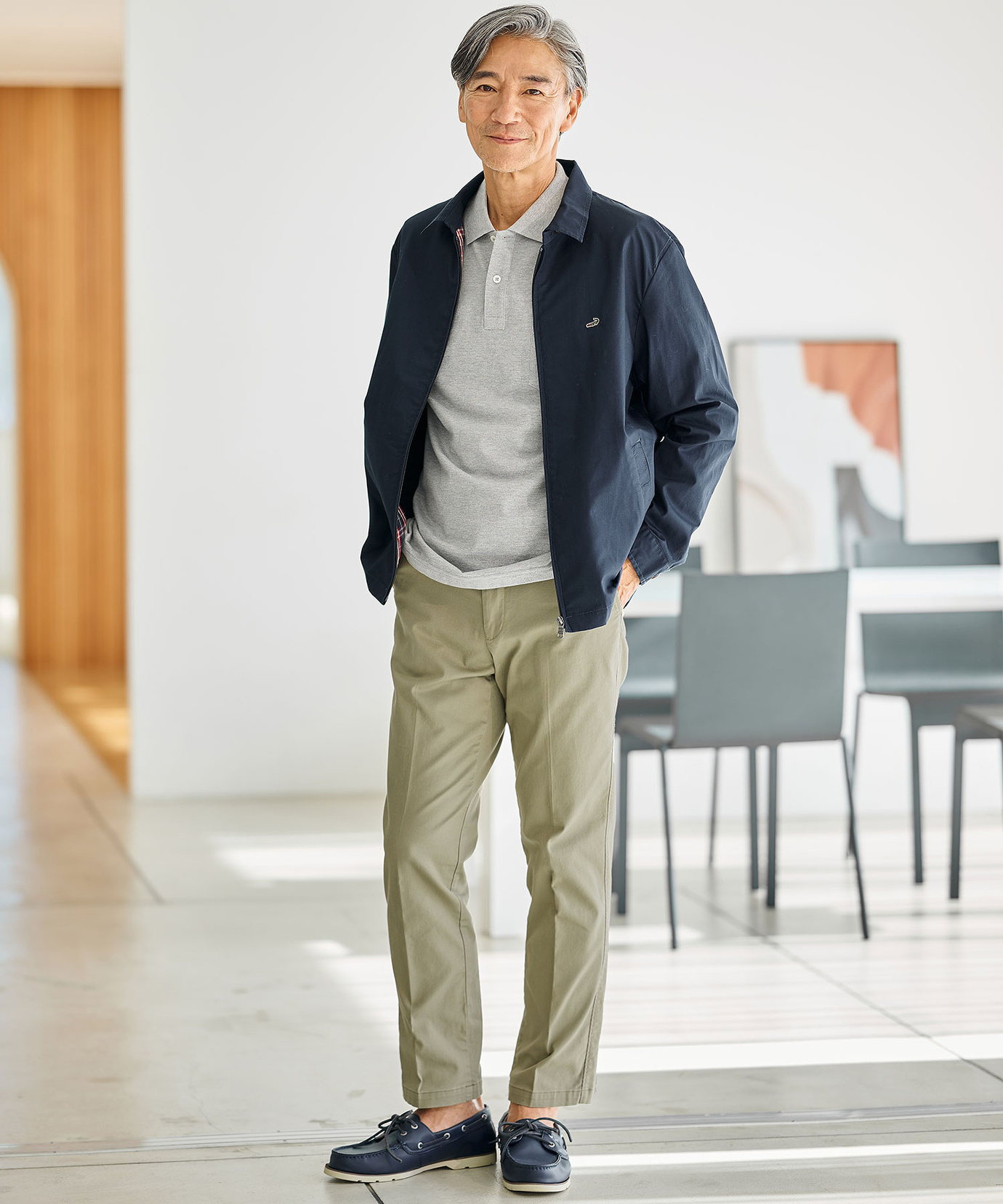 メンズ ストレッチ ノータック スマート チノパンツ【日本製生地】通販