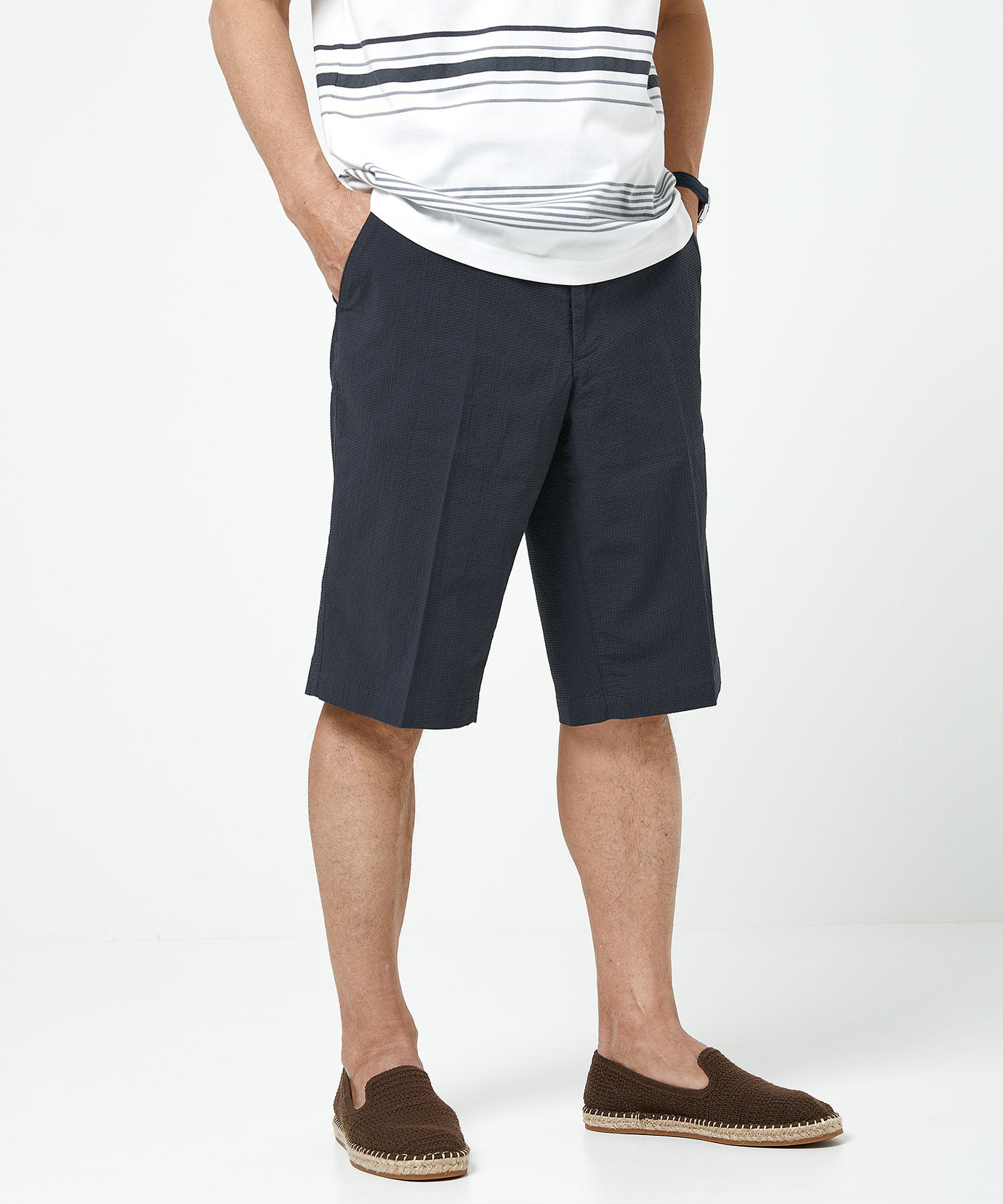 メンズ サッカー 小柄チェック柄 ショート パンツ通販 [1005-53507