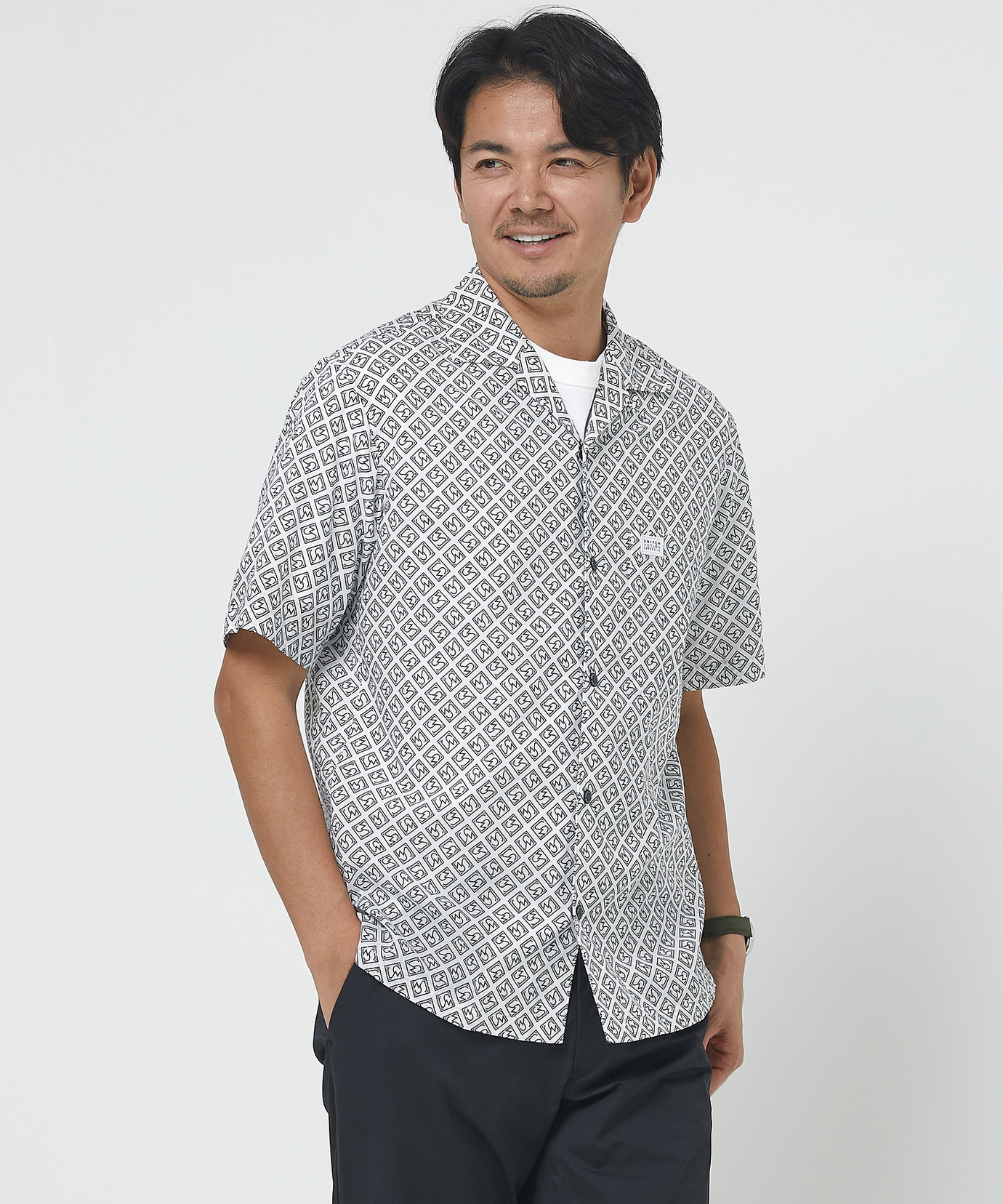 メンズ ローン モノグラムグラフィック シャツ通販 [1501-53173