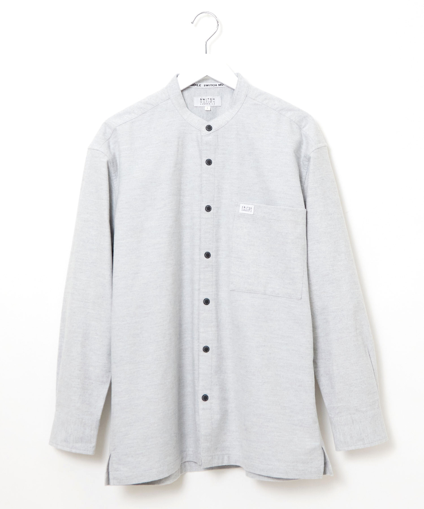 メンズ バンドカラー ネル シャツ通販 [1501-56171] - クロコダイル