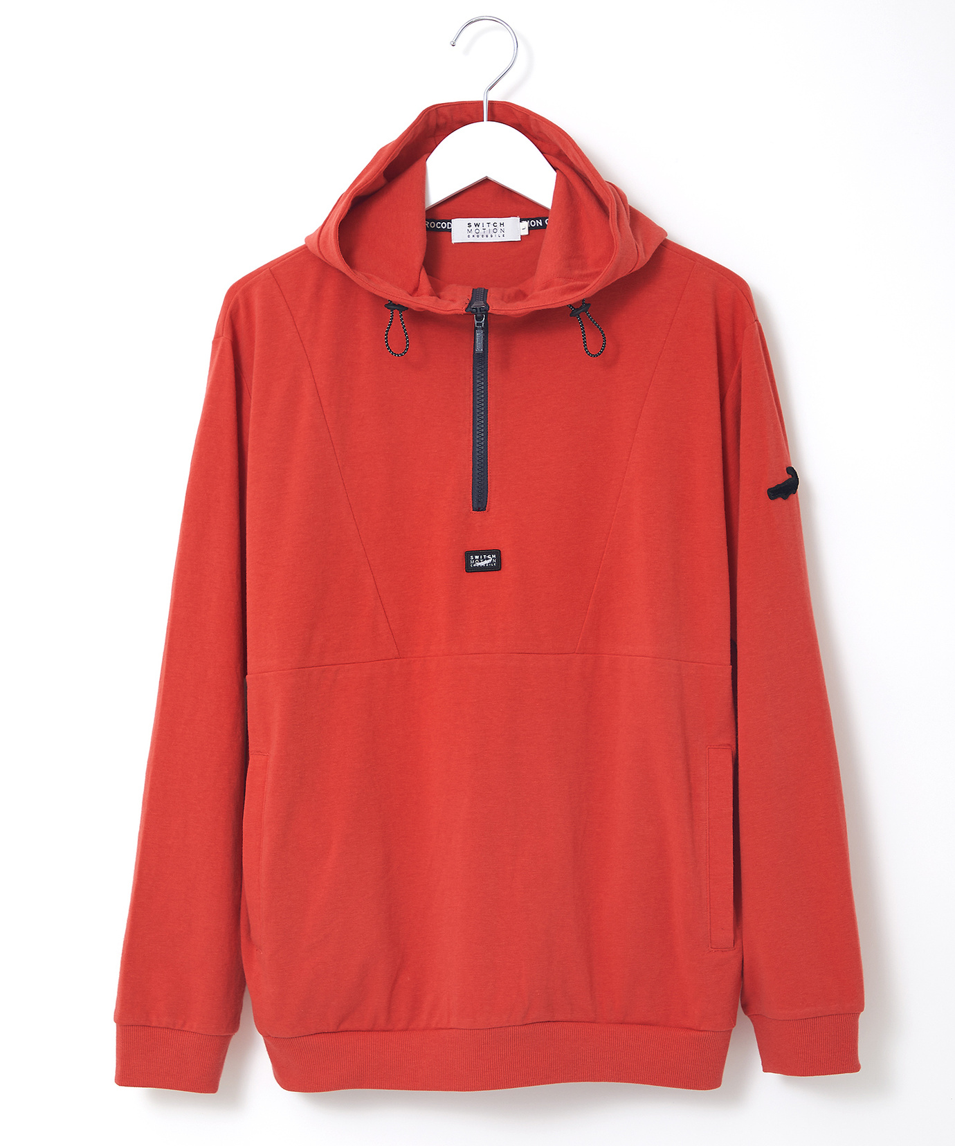 メンズ ハーフジップ スピンドルデザイン パーカー通販 [1502-45279