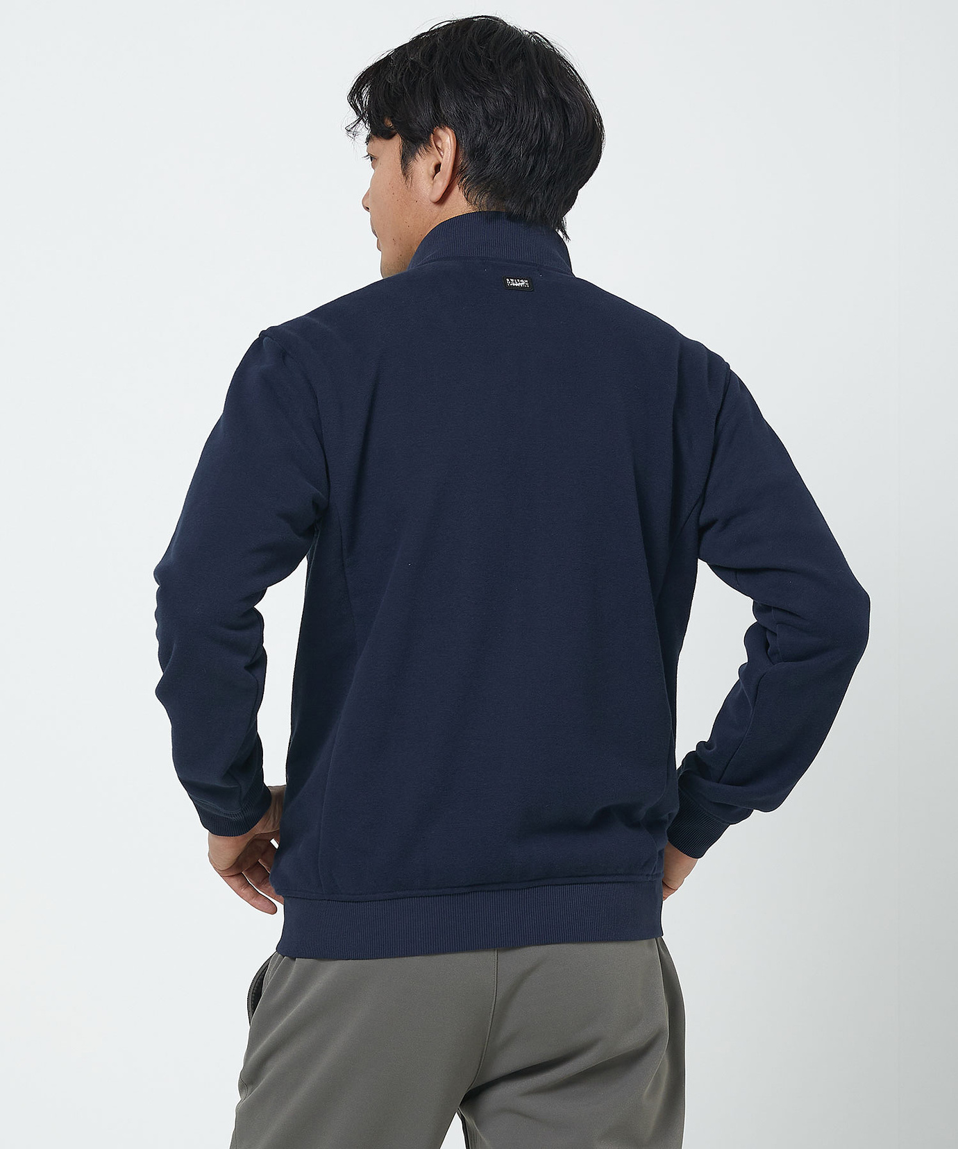 メンズ 裏毛 ハイネック ジップブルゾン通販 [1502-51272