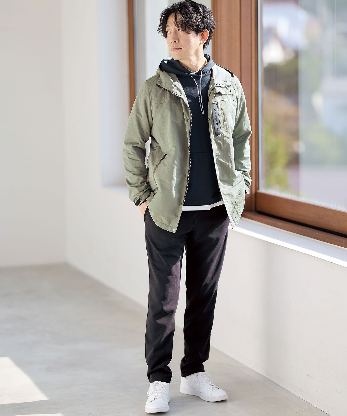 メンズ ラグランスリーブ プルオーバー パーカー通販 [1502-51273