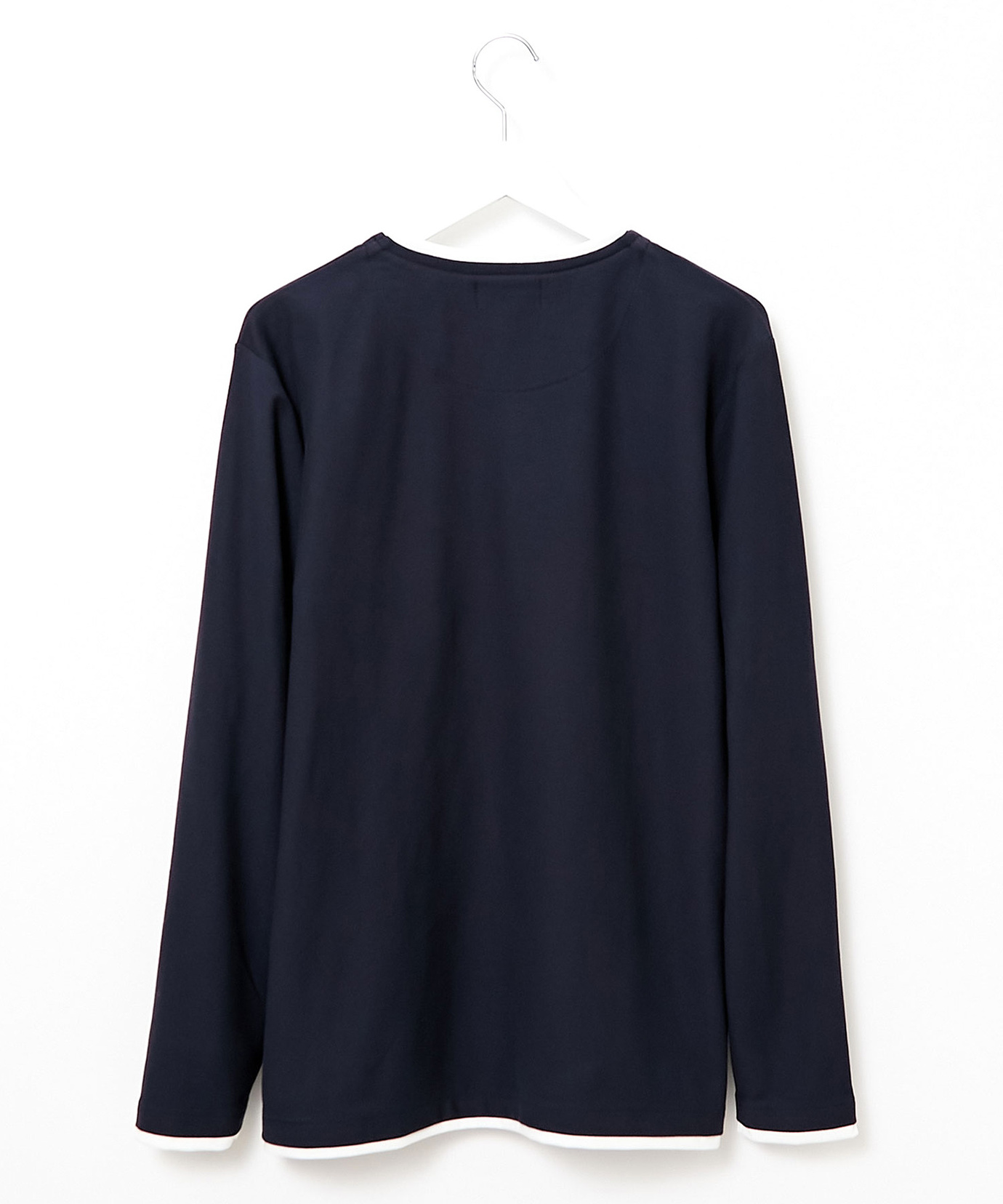 メンズ レイヤード風 キーネック カットソー通販 [1502-51278