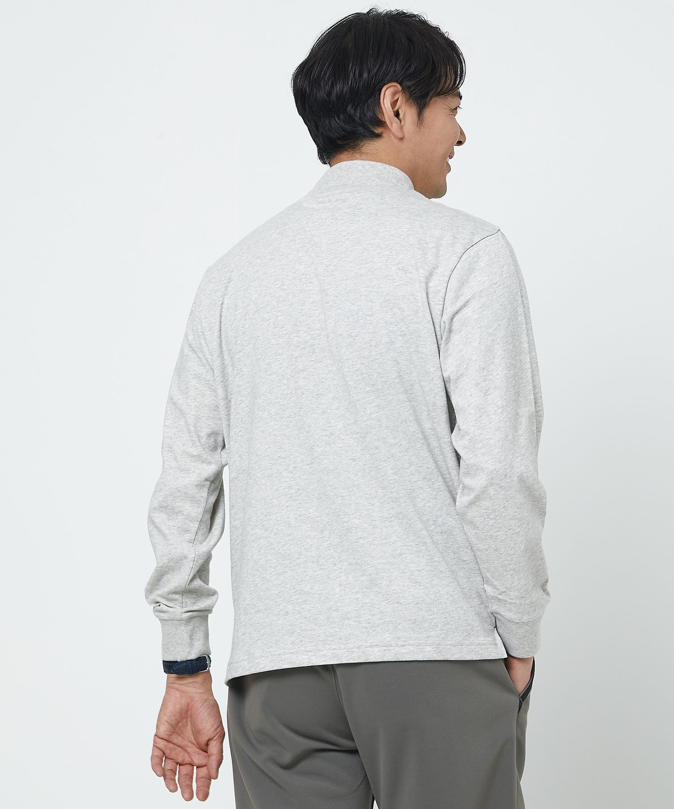 メンズ ロゴプリント 無地 ハイネック カットソー通販 [1502-52270