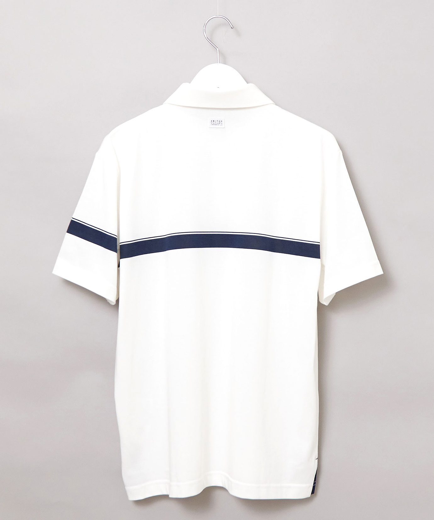 メンズ アシンメトリー ロゴプリント ポロシャツ通販 [1502-53276