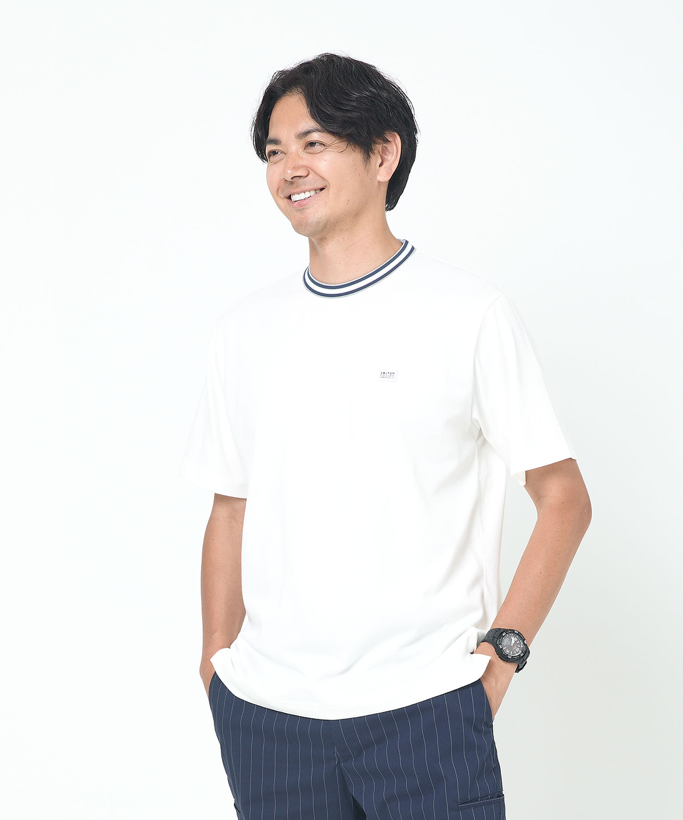 メンズ 天竺 襟ライン Tシャツ通販 [1502-53278] - クロコダイル