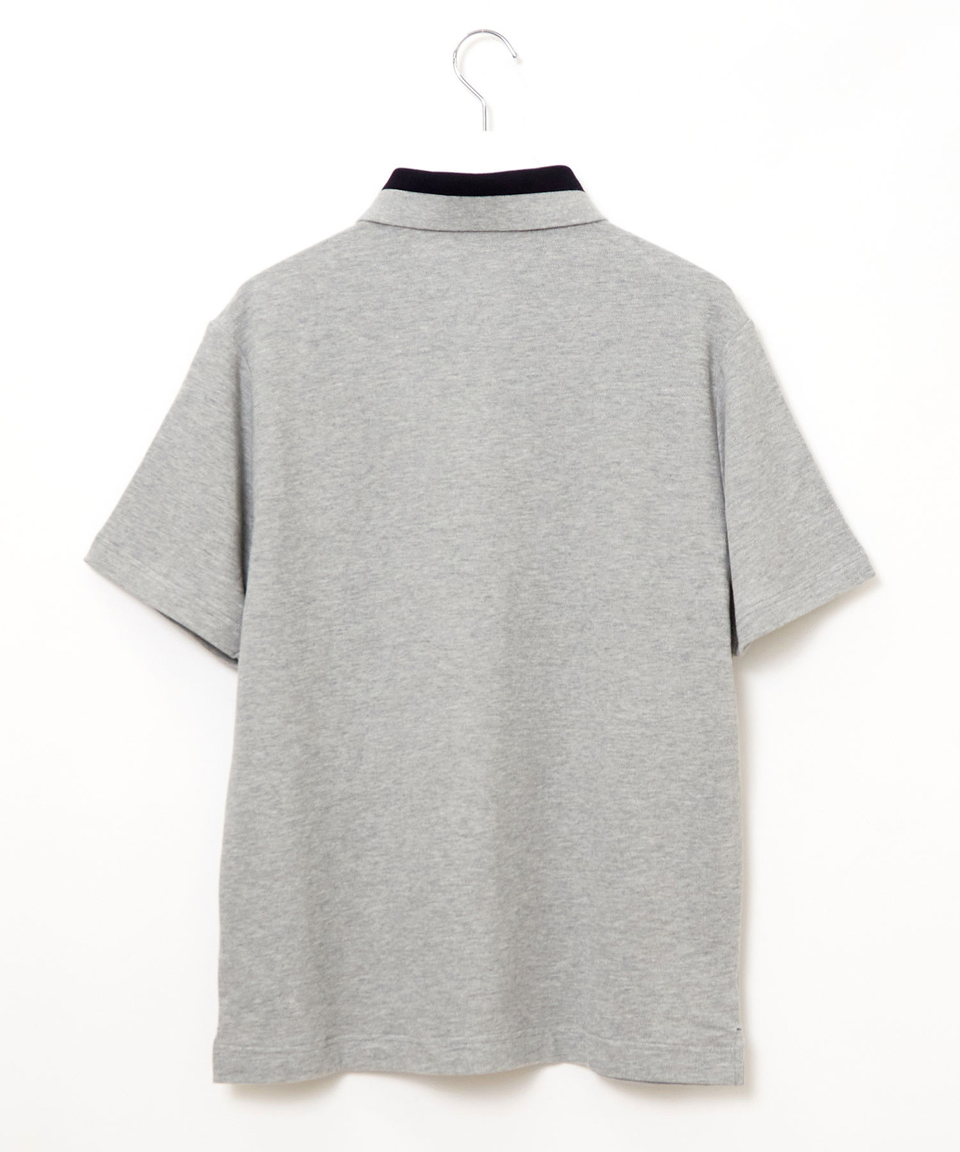 完売品⭐️新品タグ付き ⭐️ＬサイズANEW メンズ ポロシャツ　グレー メンズ 天竺 ニット ポロシャツ【洗濯機OK】【接触冷感】通販 [1603