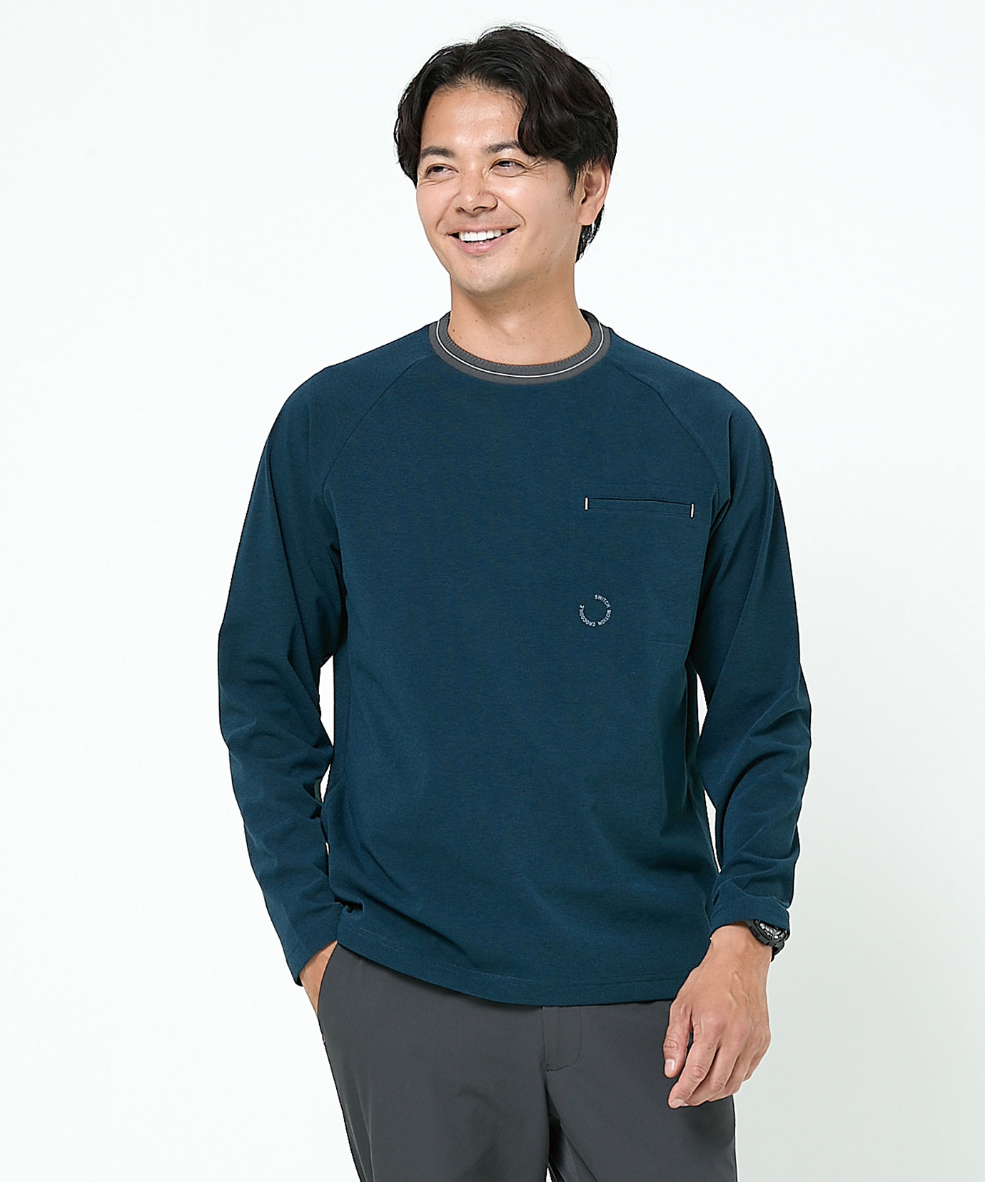 メンズ 裏起毛 ラグランスリーブ トレーナー通販 [1502-55273