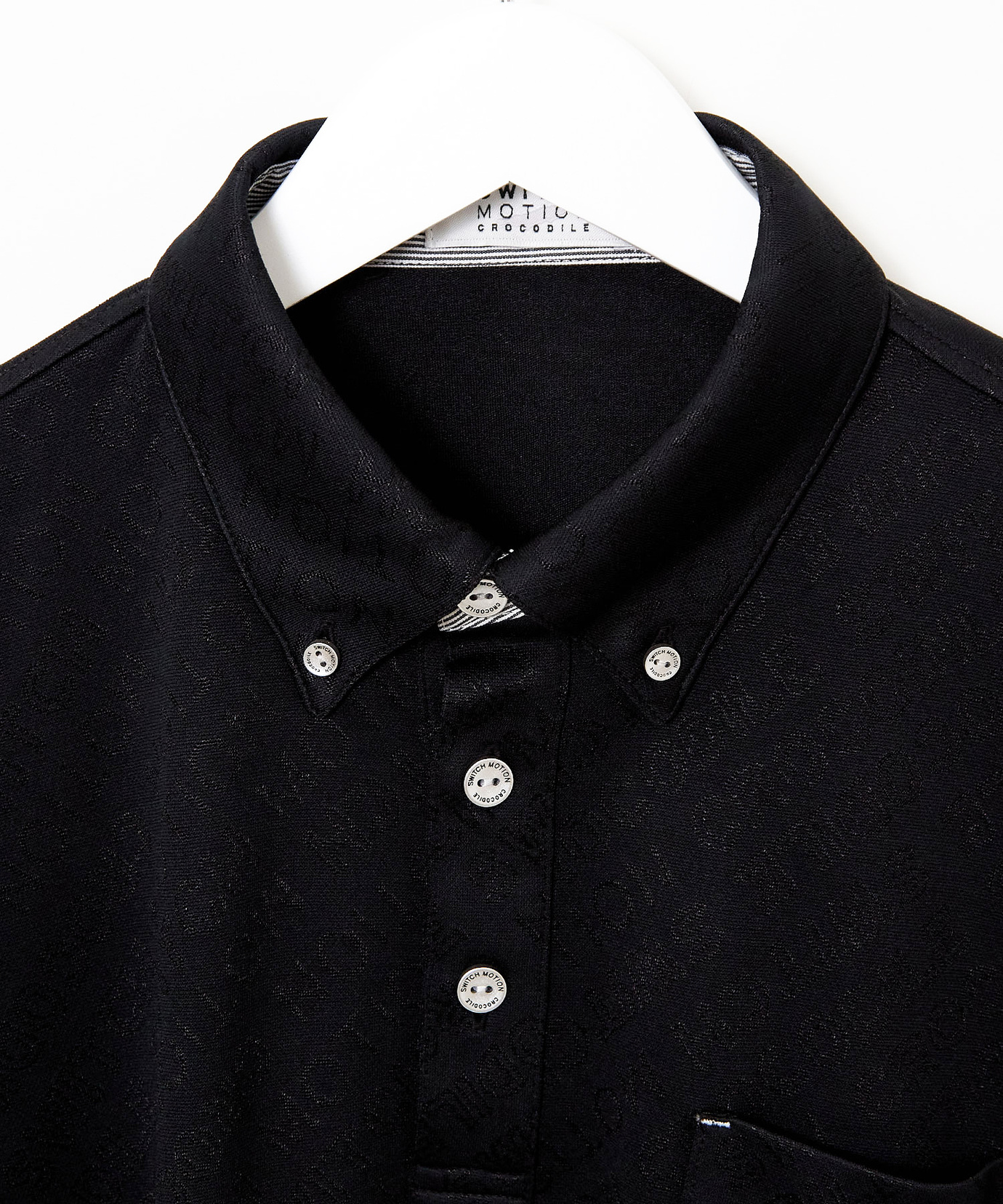 メンズ ジャカード ロゴデザイン ポロシャツ通販 [1502-55274