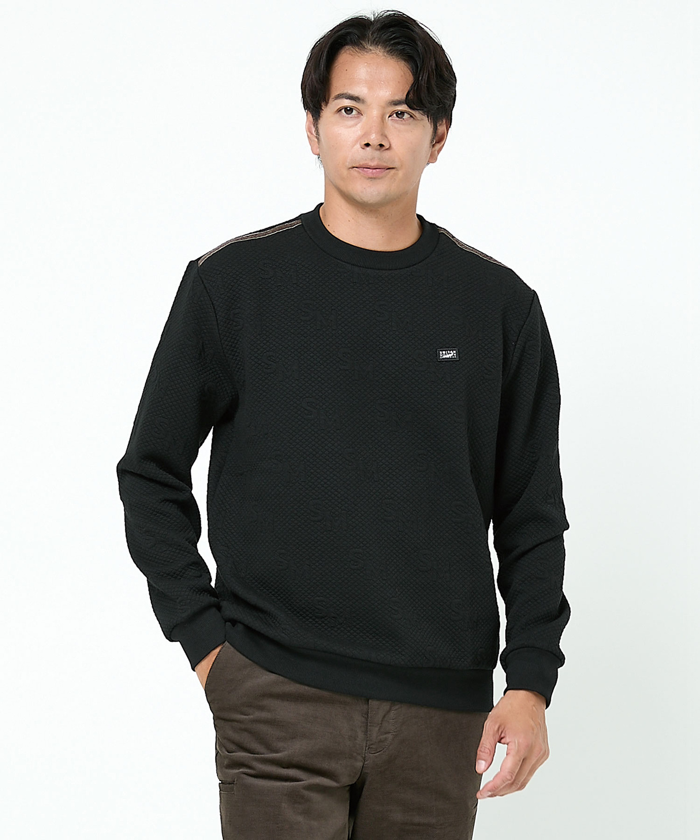 メンズ ジャカード デザイン プルオーバー通販 [1502-55278