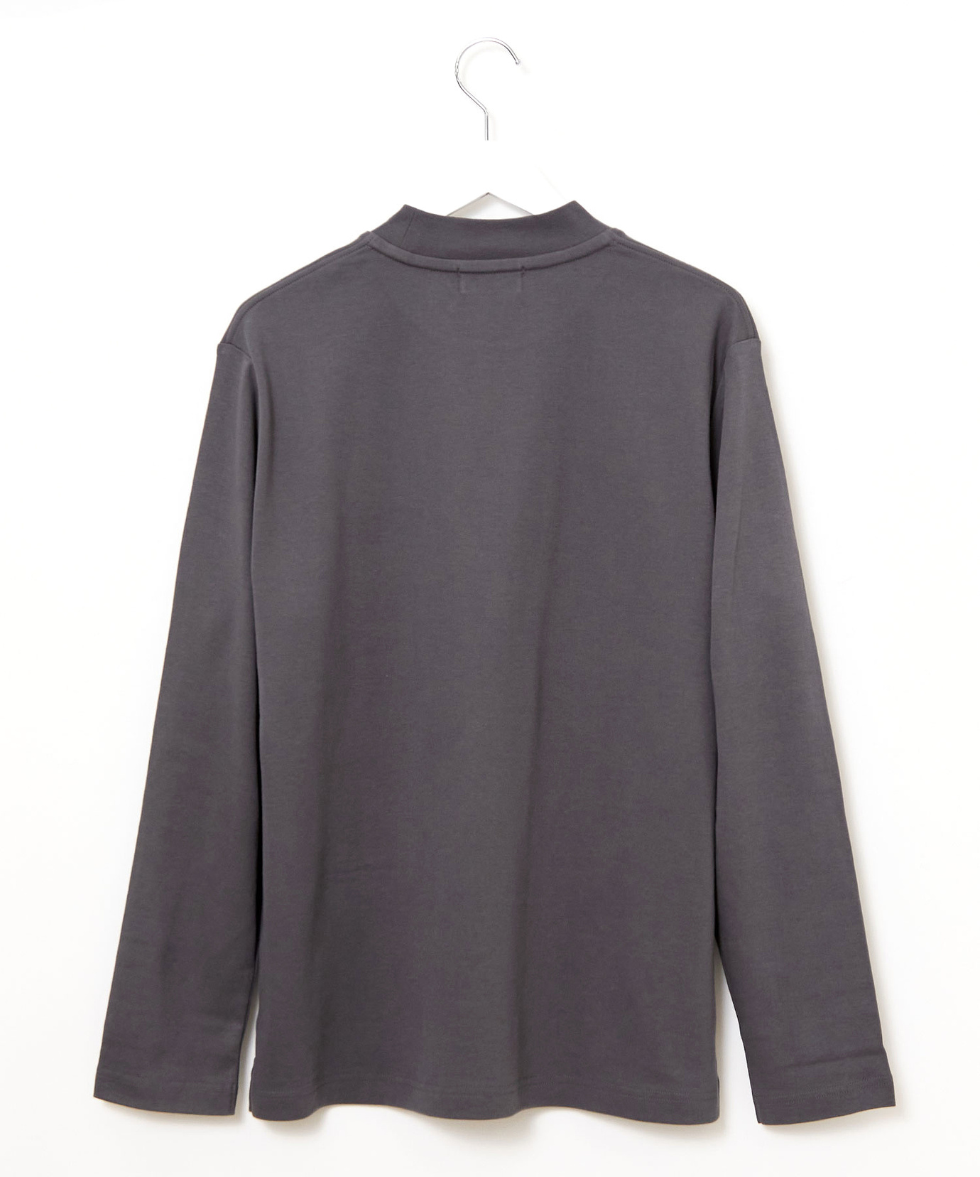 メンズ ハイネック 長袖カットソー【ウガンダ オーガニック コットン