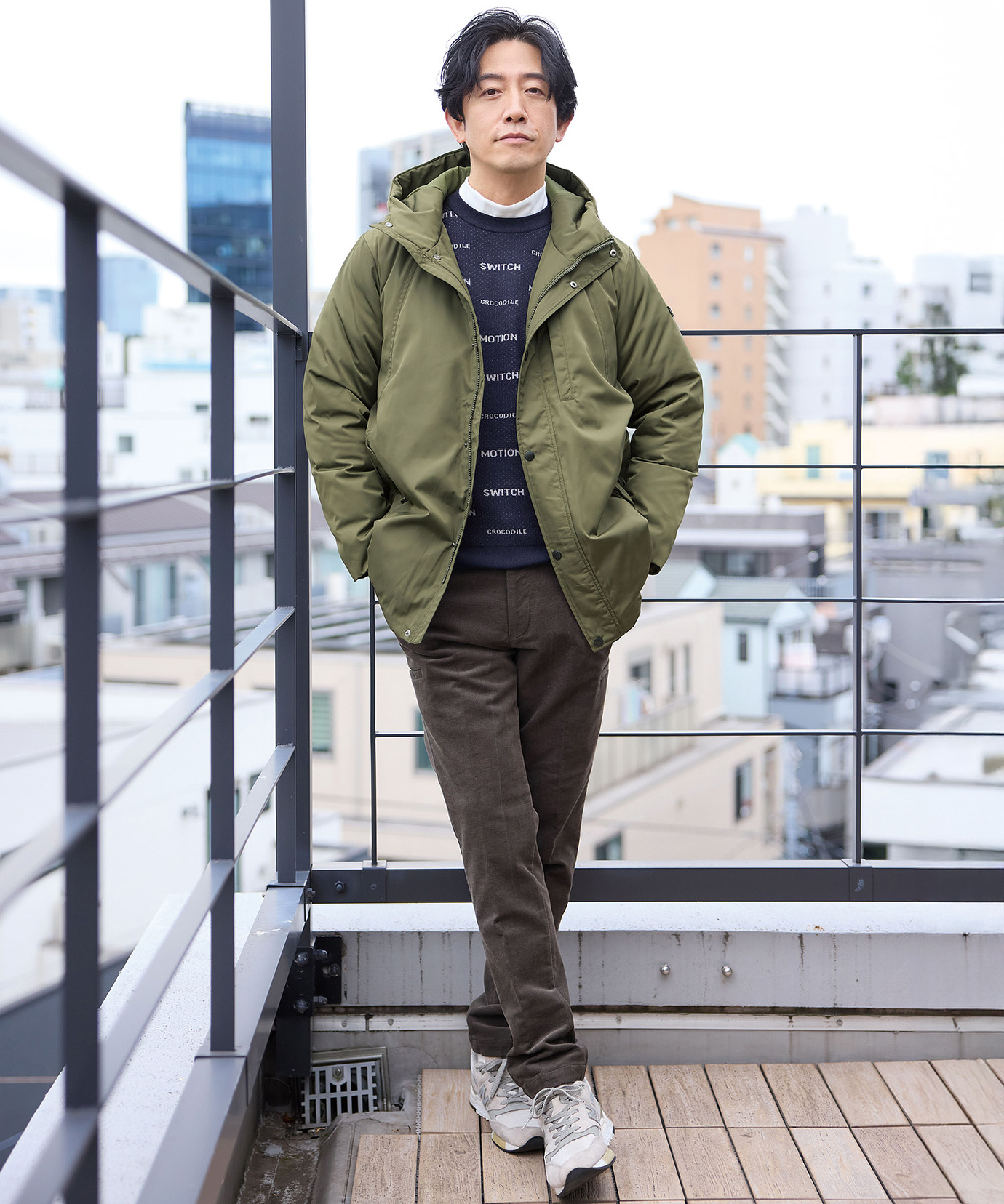 メンズ ハイネック 長袖カットソー【ウガンダ オーガニック コットン