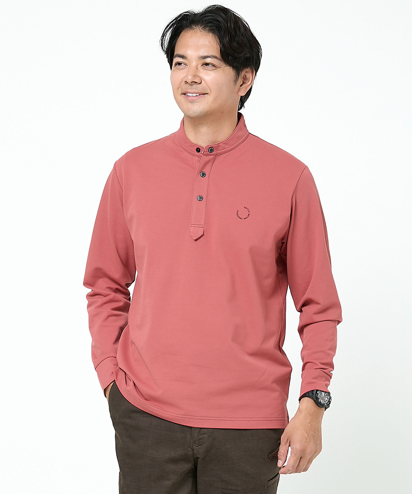 メンズ バンドカラー ハイネック プルオーバー通販 [1502-56272