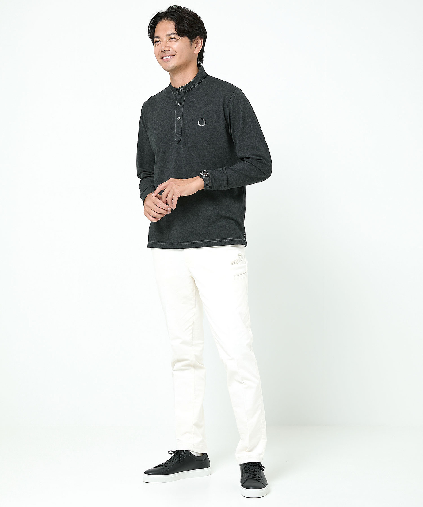 メンズ バンドカラー ハイネック プルオーバー通販 [1502-56272