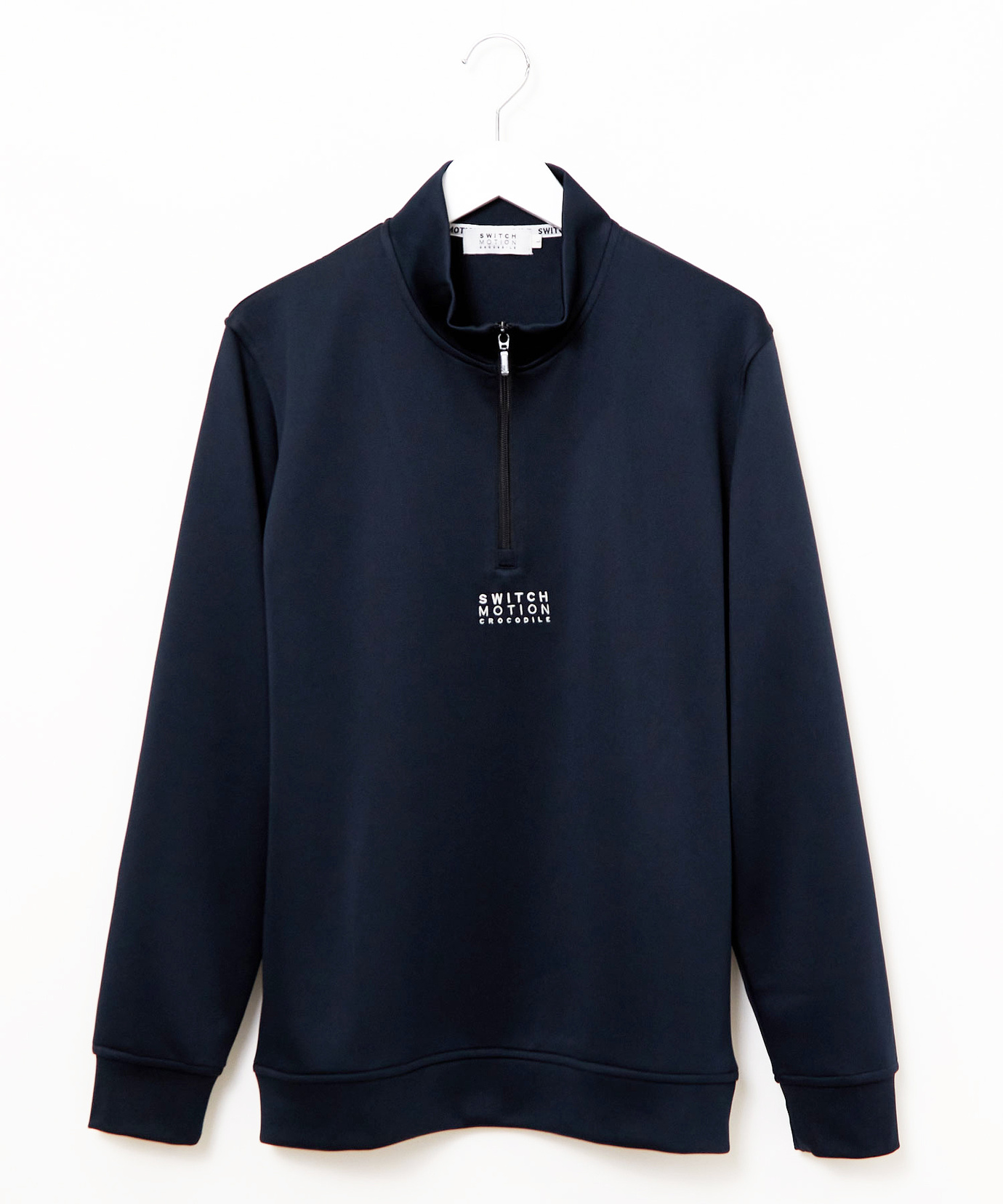 メンズ ロゴ刺繍 ハーフジップ プルオーバー通販 [1502-56277