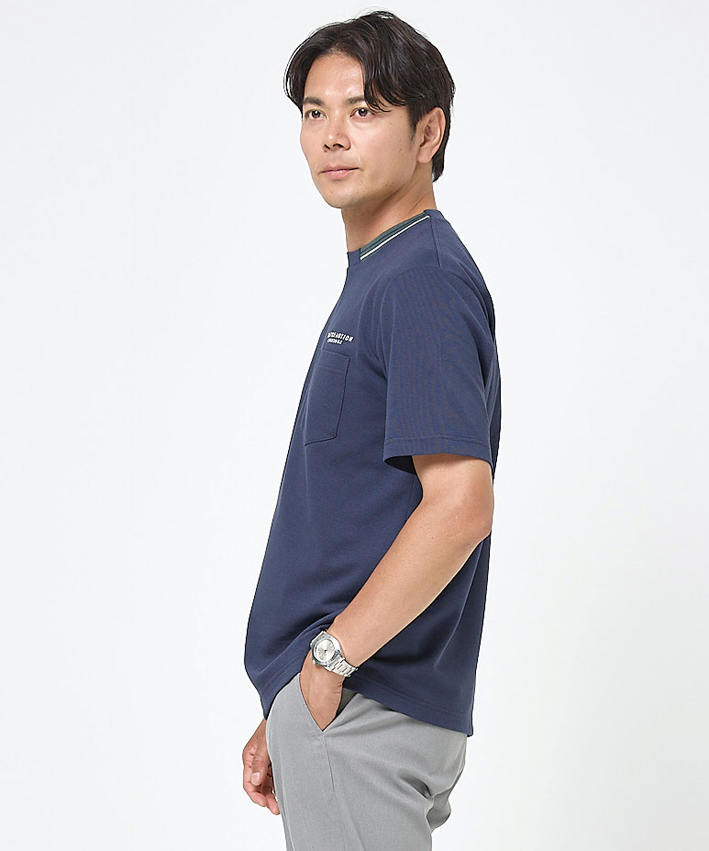 メンズ 鹿の子 襟デザイン Tシャツ通販 [1502-65270] - クロコダイル