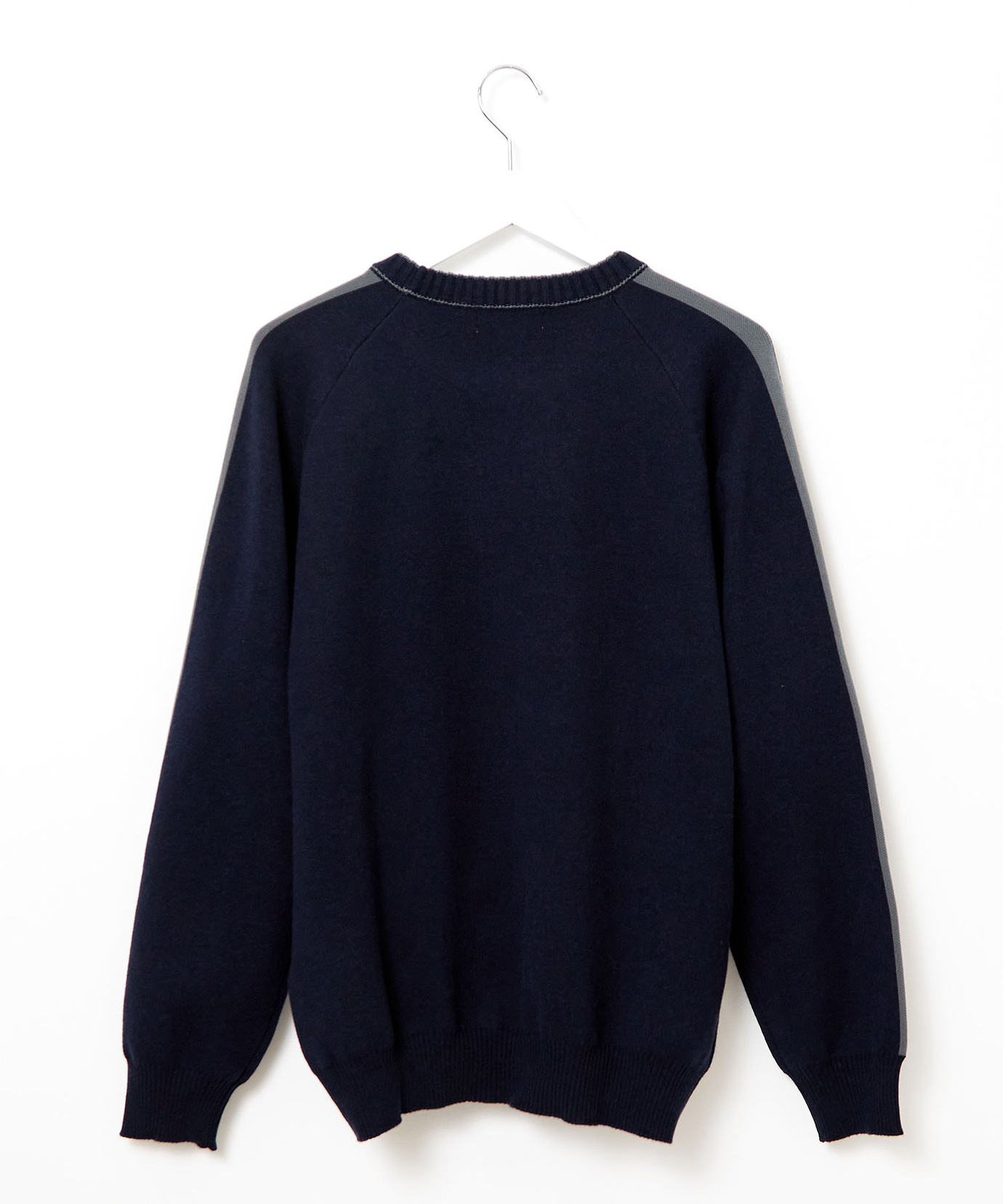 メンズ ウールブレンド ジャカード ニット 【手洗いOK】通販 [1503