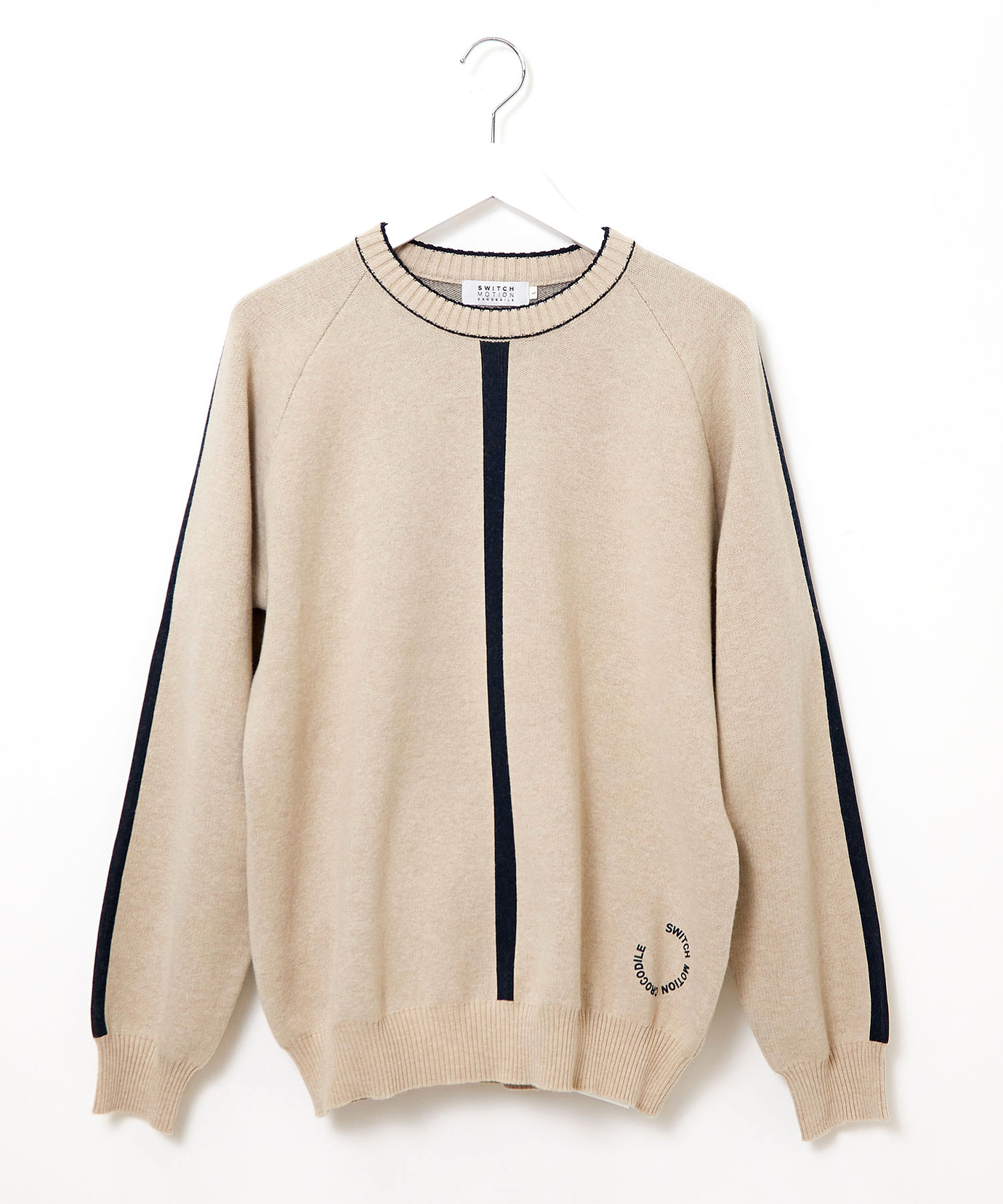 メンズ ウールブレンド ジャカード ニット 【手洗いOK】通販 [1503