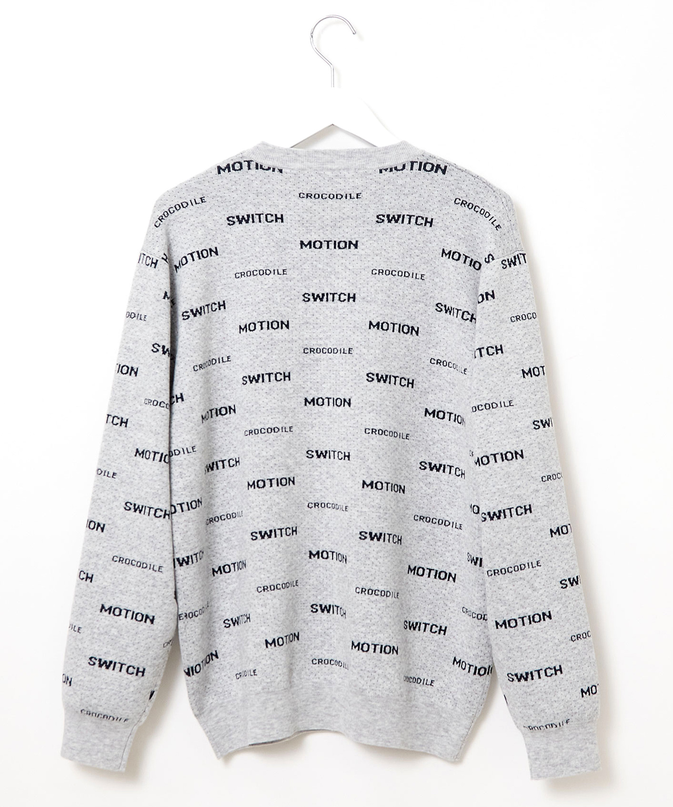 メンズ ウールブレンド ロゴジャカード ニット【手洗いOK】通販 [1503