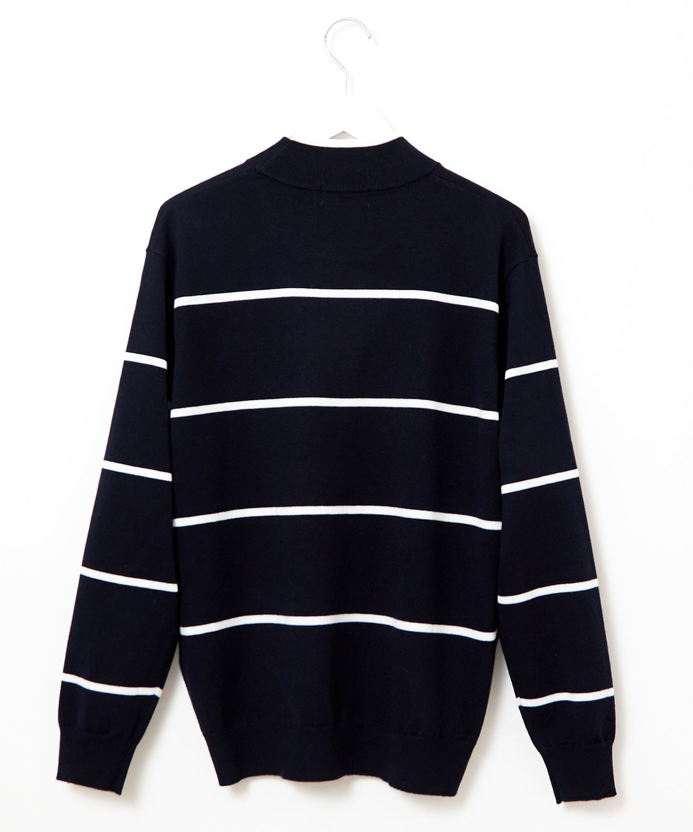 メンズ ウールブレンド 細ボーダー柄 ニット【手洗いOK】通販 [1503