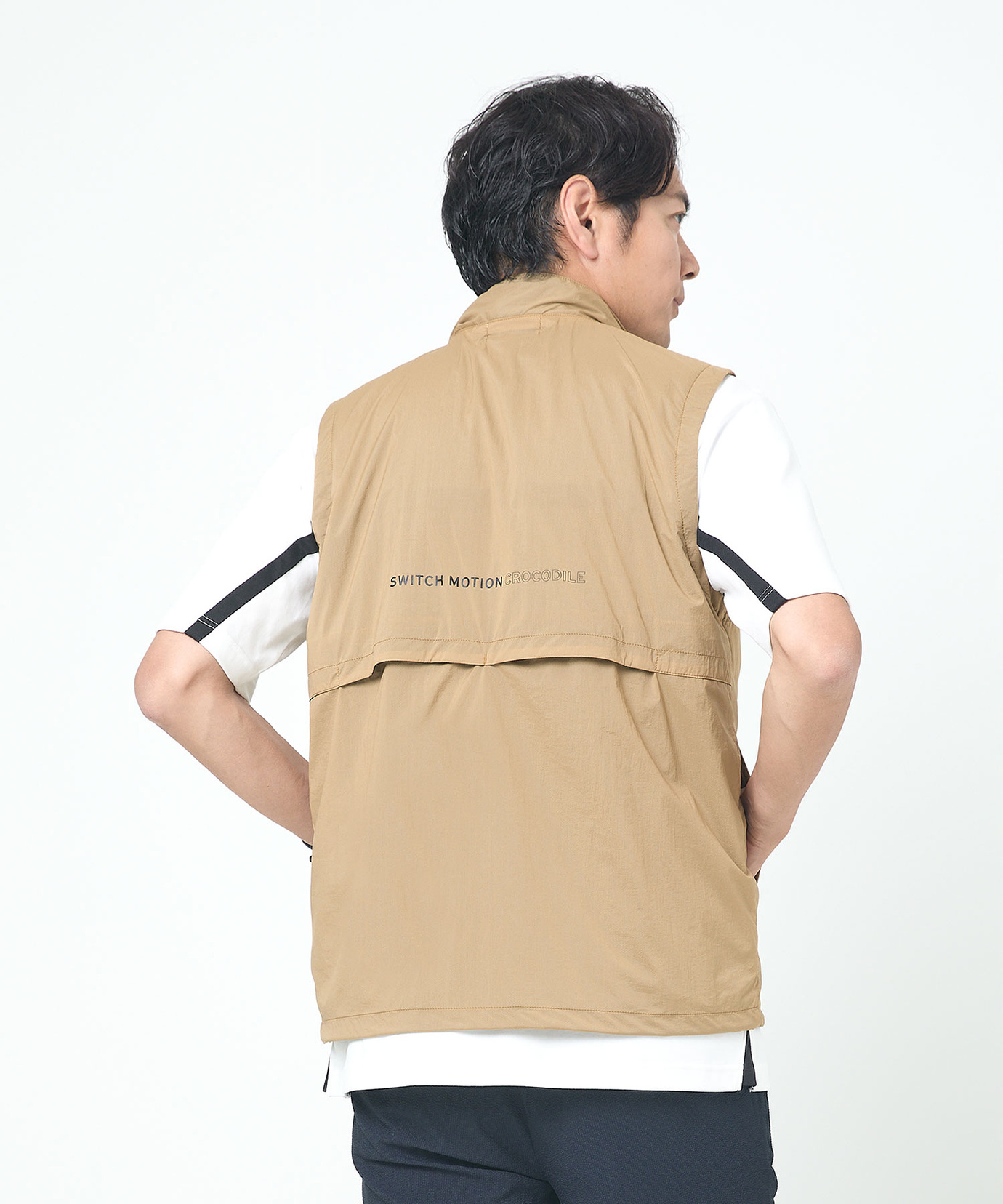 メンズ スタンドカラー ジップ ベスト通販 [1504-53470