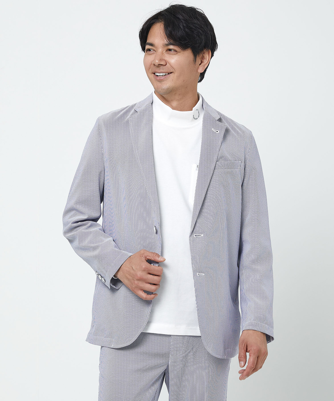 メンズ ナチュラルストレッチ サッカー ジャケット【吸汗速乾】通販