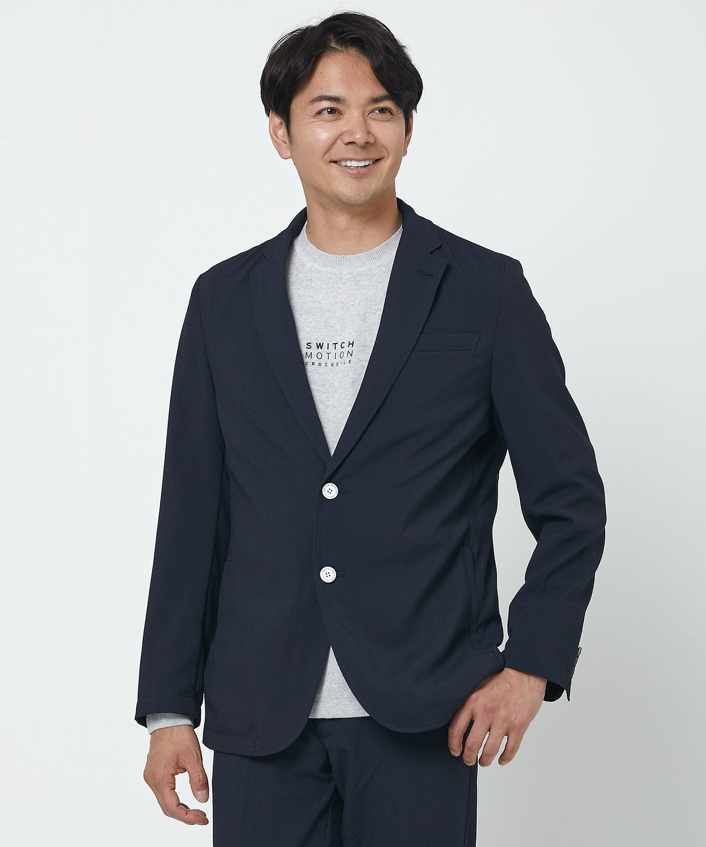 メンズ ナチュラルストレッチ サッカー ジャケット【吸汗速乾】通販