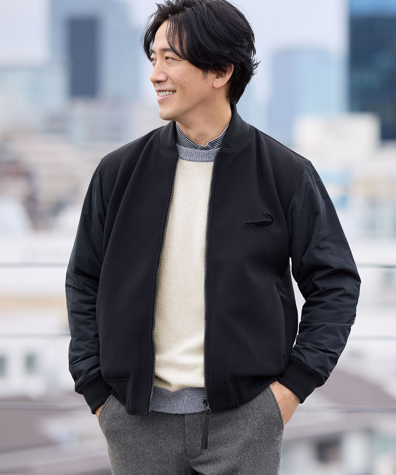 【新品未使用】サイズ4 メンズ リバーシブルブルゾン ラッセルノ 1976 メンズ リバーシブル ブルゾン通販 [1504-57471] - クロコダイル