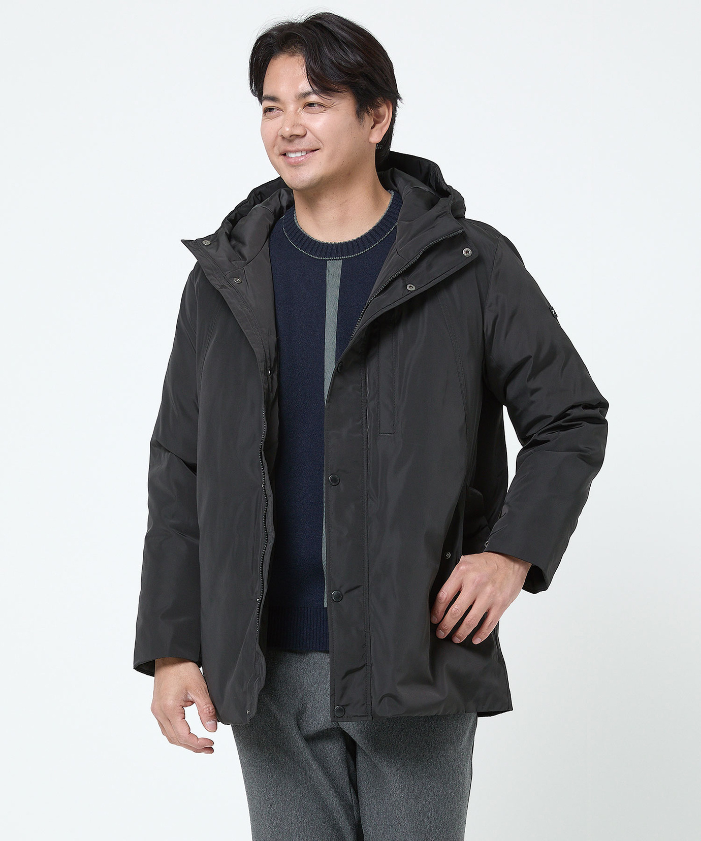 メンズ メモリー素材 ダウン ジャケット通販 [1504-57473