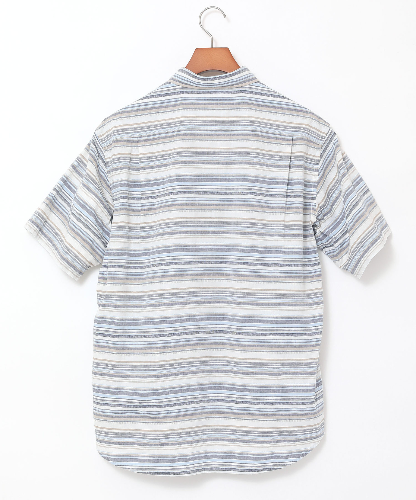 メンズ パナマ ボーダー シャツ通販 [1601-00510] - クロコダイル