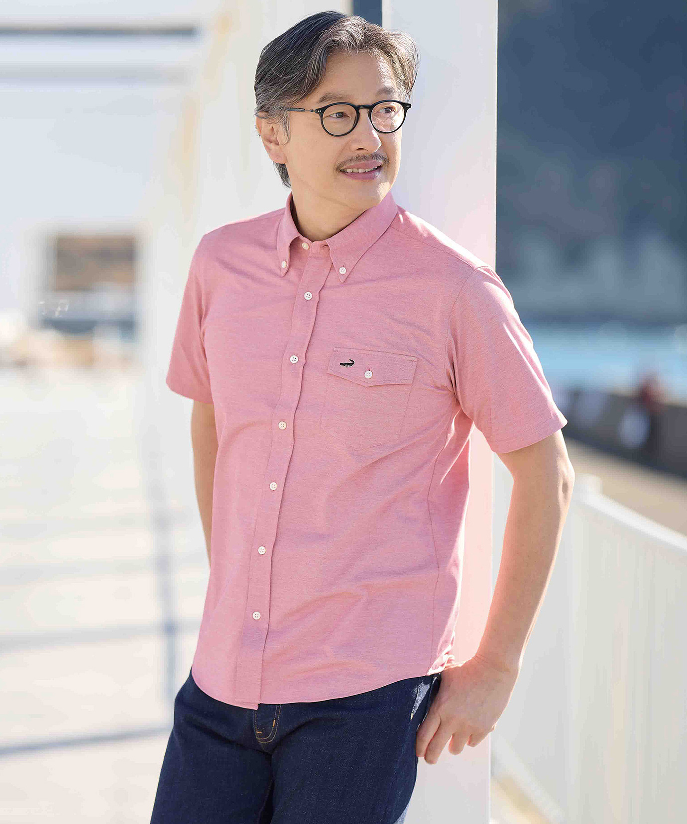 メンズ 鹿の子 ストレッチ ニット シャツ 【吸汗速乾】通販 [1601