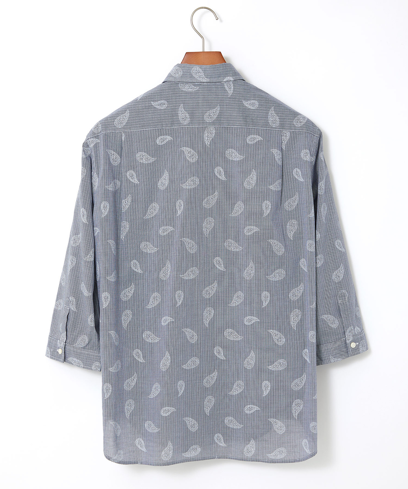 【Crocodile クロコダイル本背表紙総柄長袖シャツL】古着レトロ Crocodile - クロコダイル 長袖チェックシャツ Sサイズの通販 by