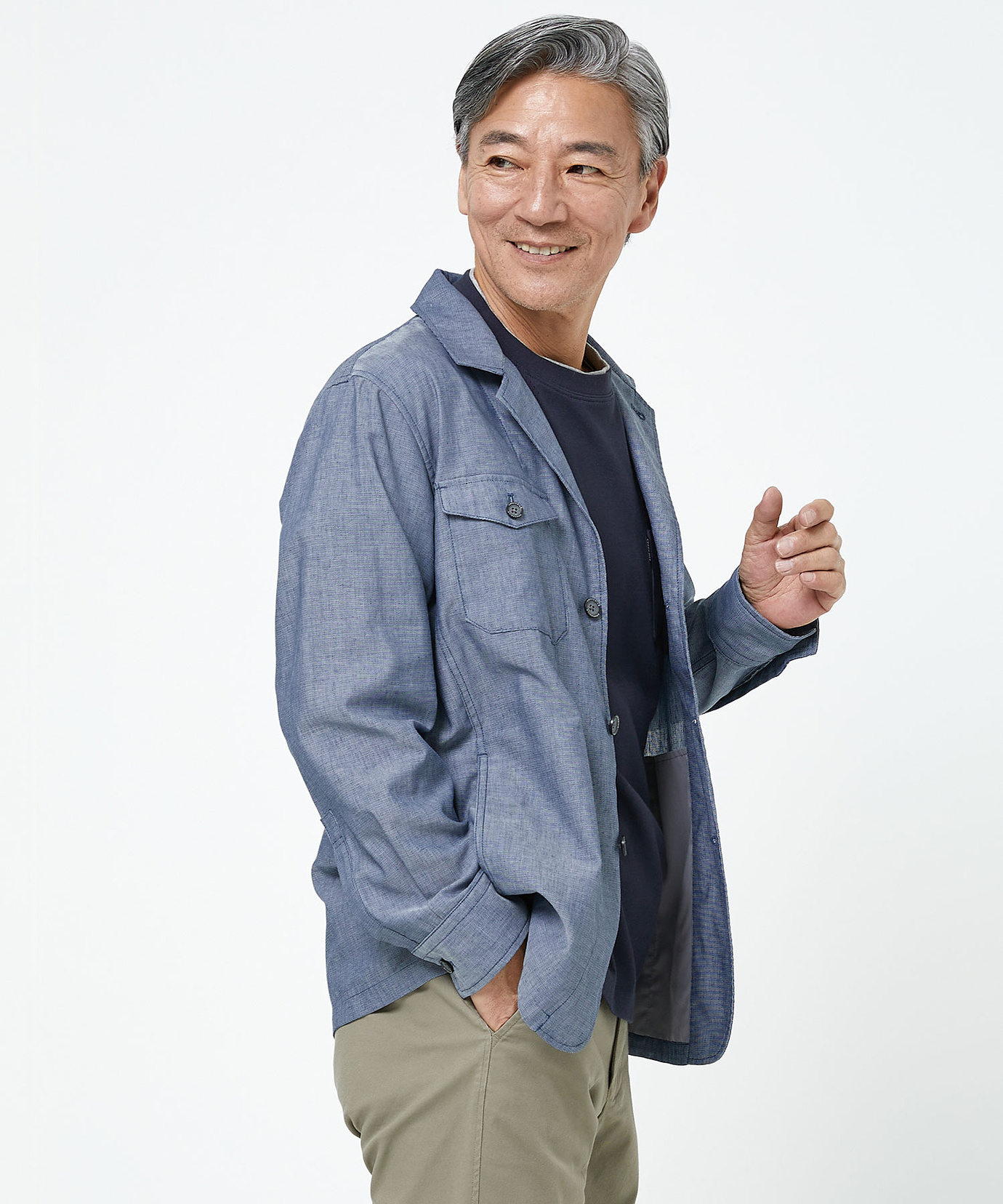 メンズ パマナ テーラード シャツ ジャケット通販 [1601-53114