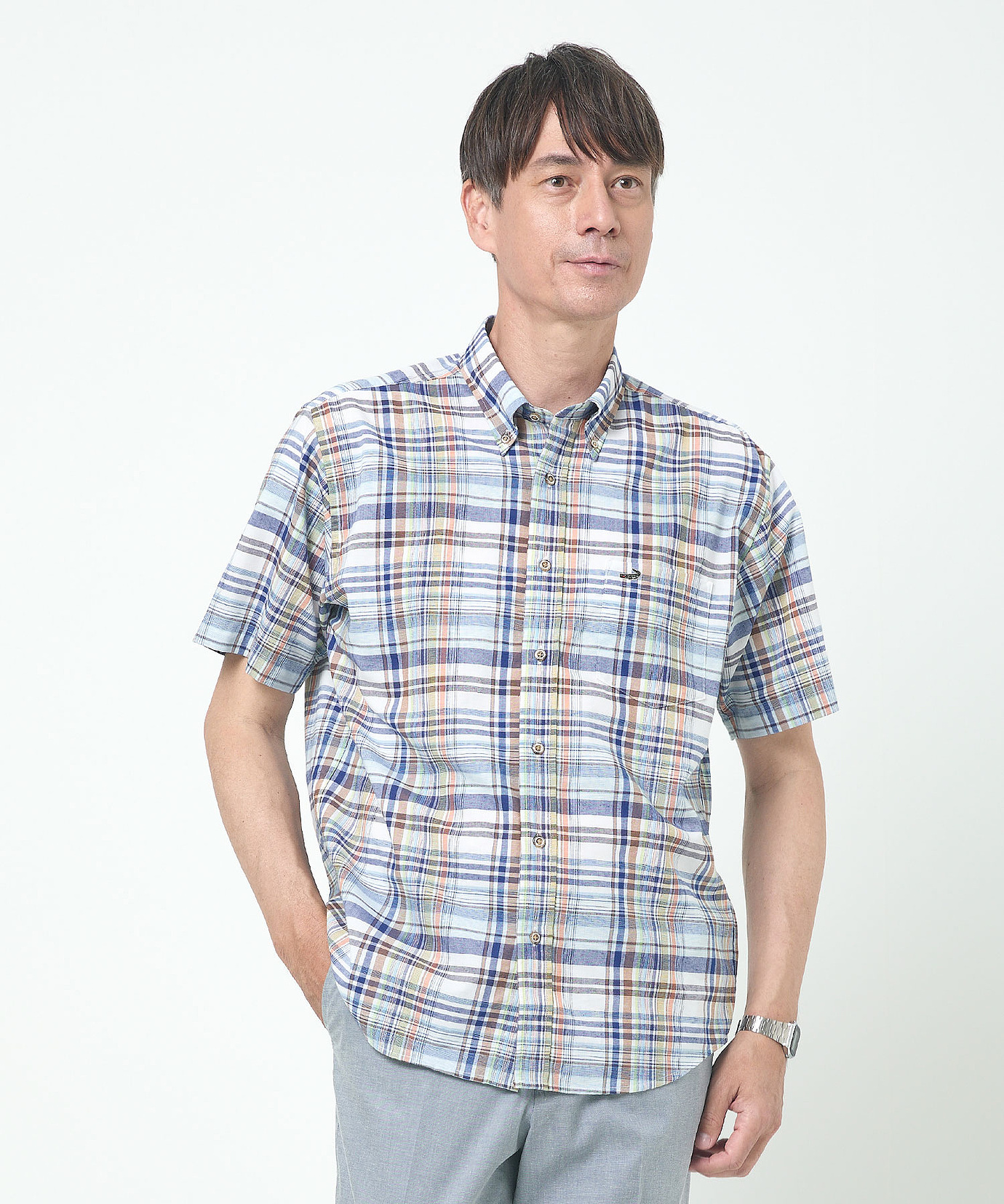 enfold グレンチェックシャツ コレクションライン enfold グレンチェックシャツ コレクションライン ENFOLD(エンフォルド