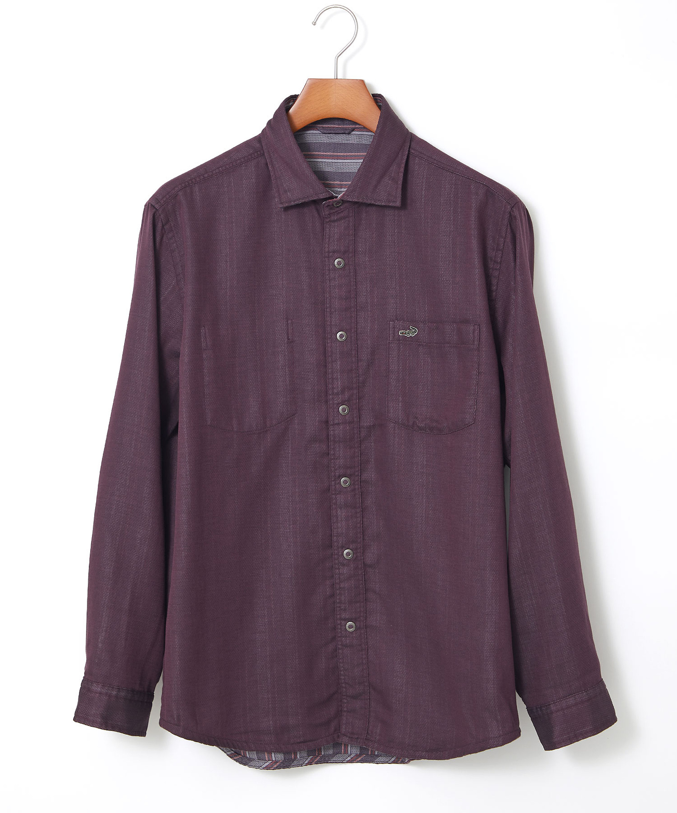 メンズ リバーシブル ストライプ柄 シャツ通販 [1601-55102