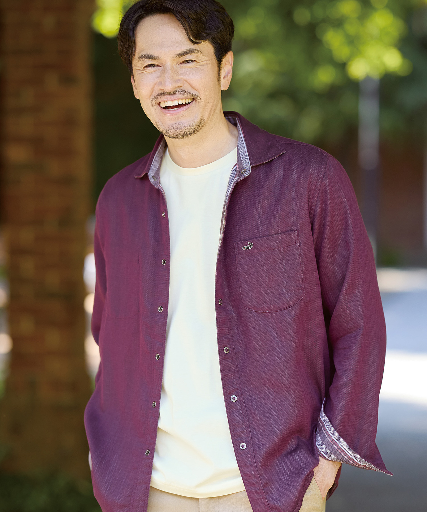 メンズ リバーシブル ストライプ柄 シャツ通販 [1601-55102