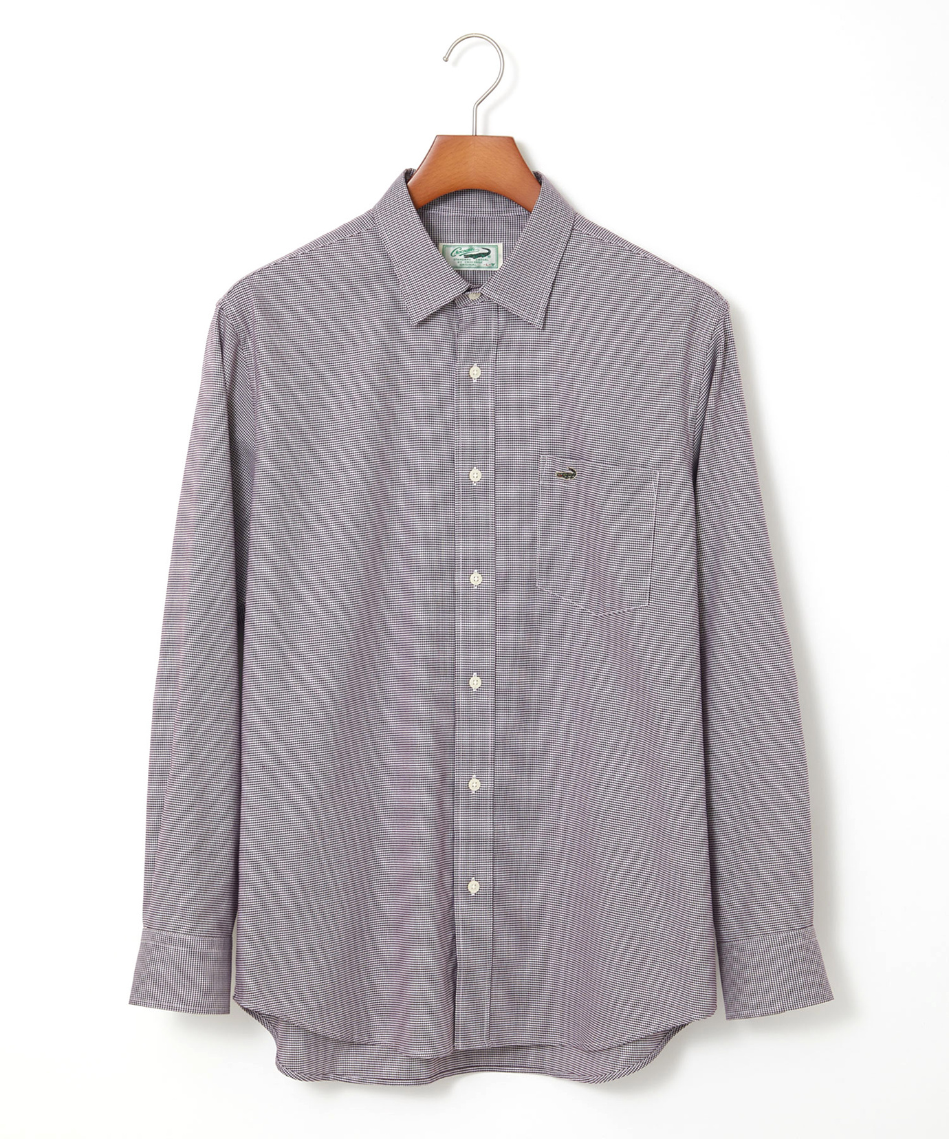 メンズ ノンアイロン 千鳥柄 シャツ【シワになりにくい】通販