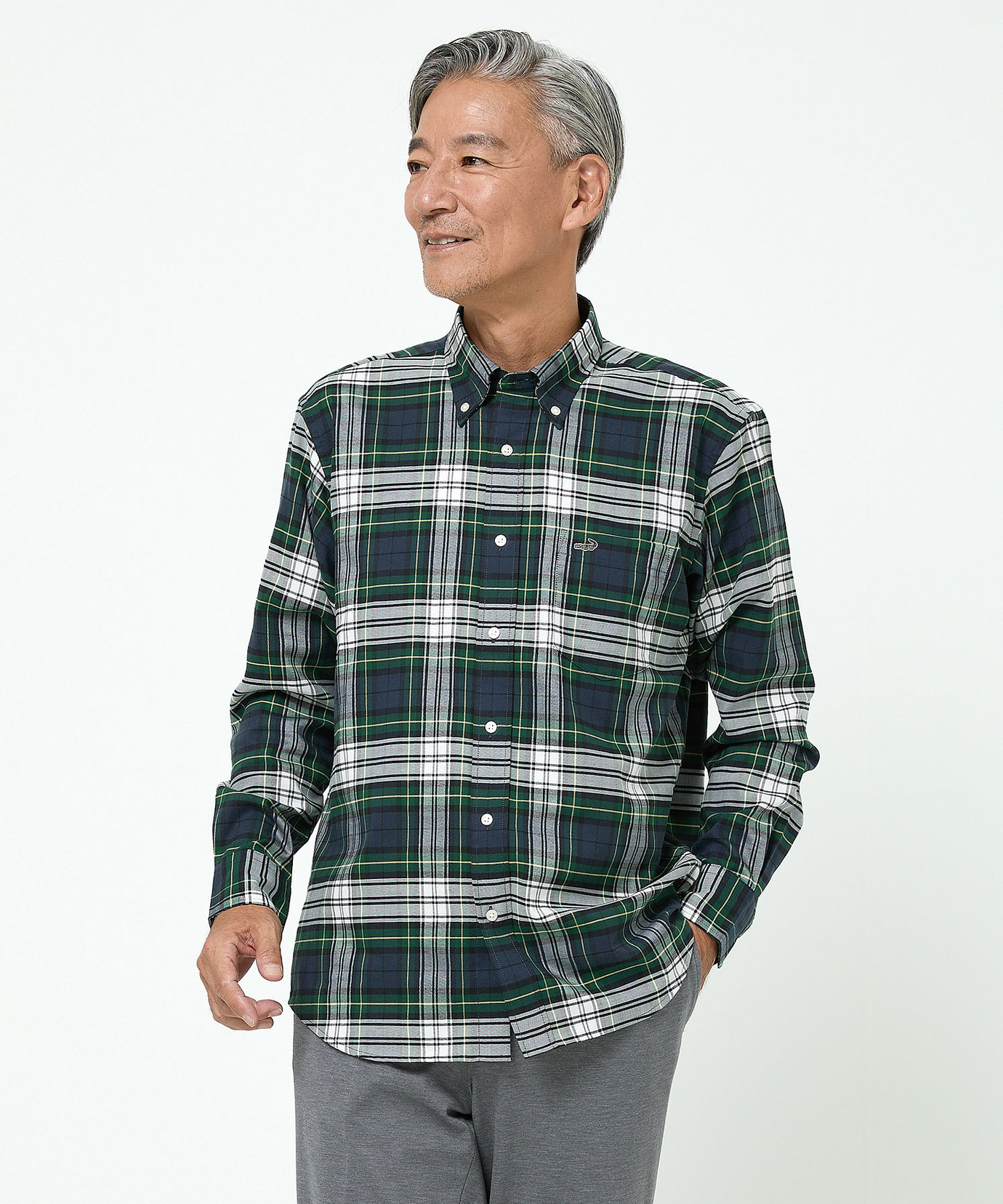 メンズ ノンアイロン チェック柄 シャツ【シワになりにくい】通販