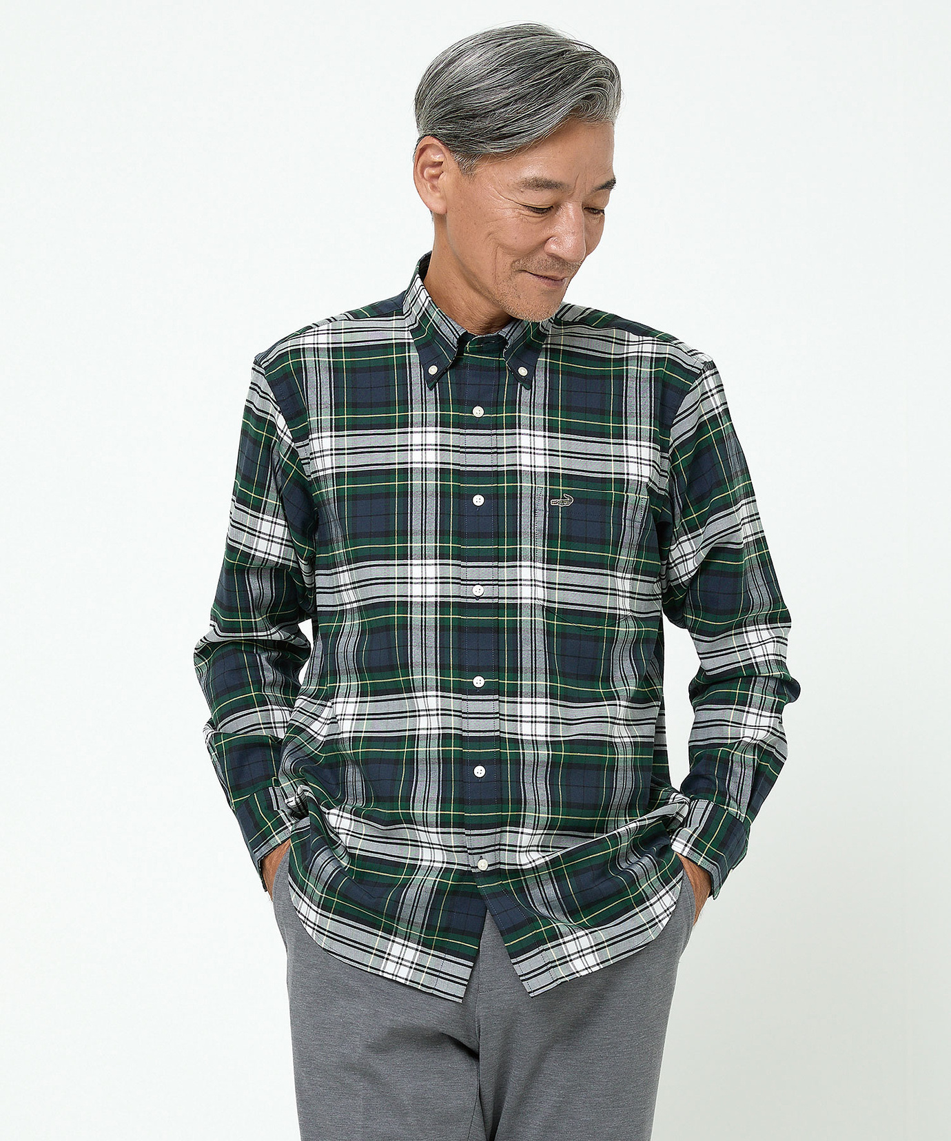 チェック柄シャツ Rocky Monroe（ロッキーモンロー）の「オーバーサイズフランネルシャツ