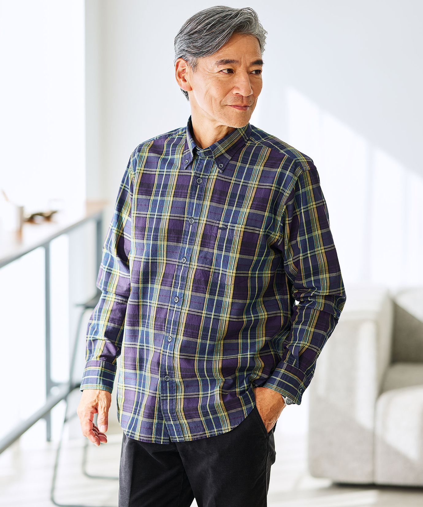 Work 服メンズ夏 マウスパッド白 春メンズ チェックの付きシャツ コインケースメンズ本革 ノード財布 リーグユニフォーム デニム WINTER  SALE】NEL WORK SHIRTS/ネルワークシャツ オンブレチェック|Lee|リー