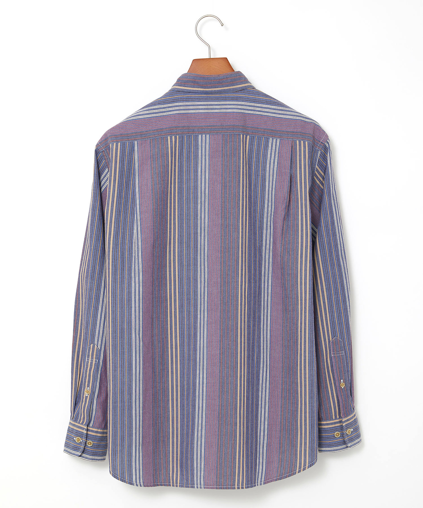 メンズ ピケ 配色 ストライプ シャツ通販 [1601-55115] - クロコダイル