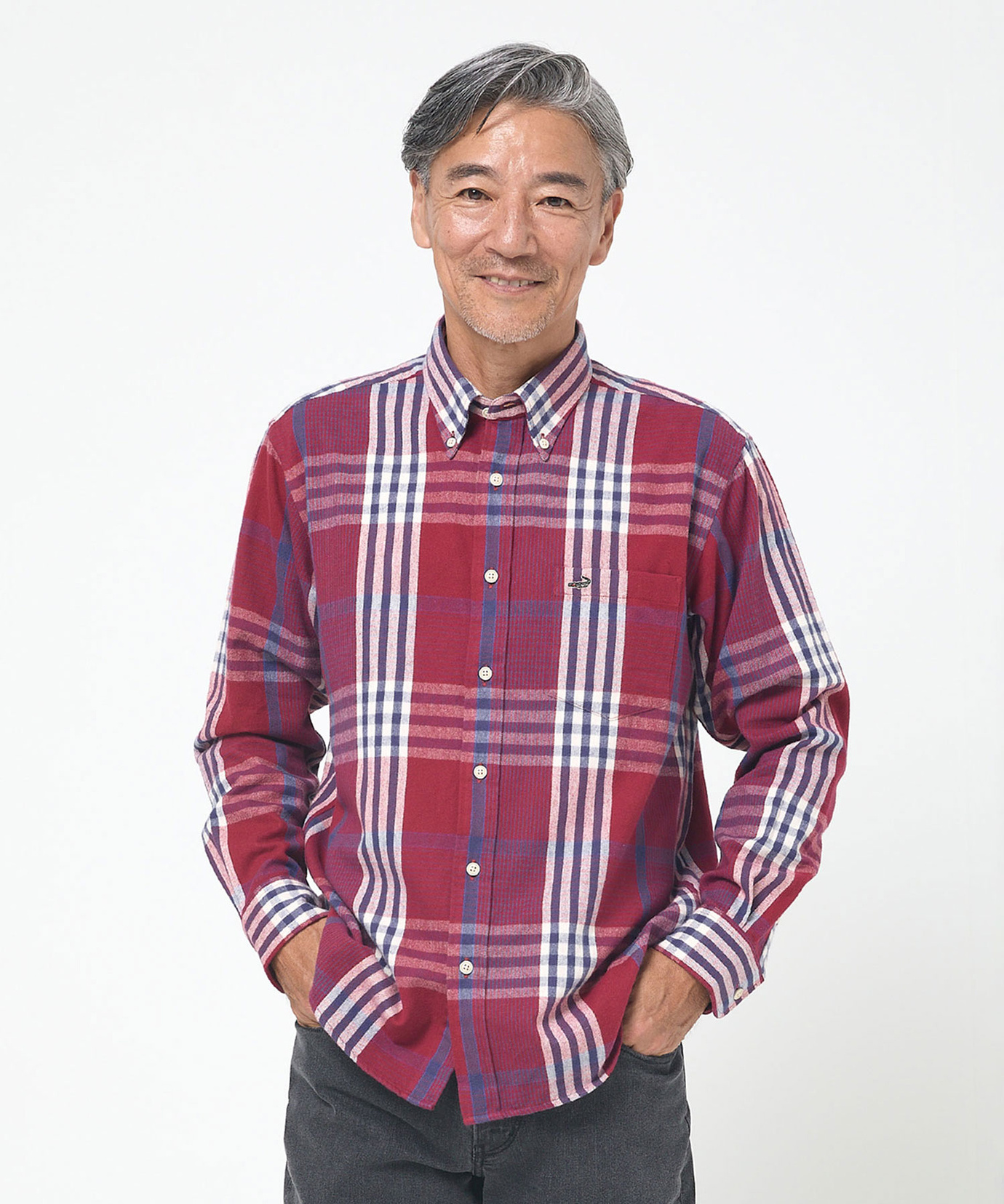 メンズ シャギー加工 タータン柄 シャツ通販 [1601-55121