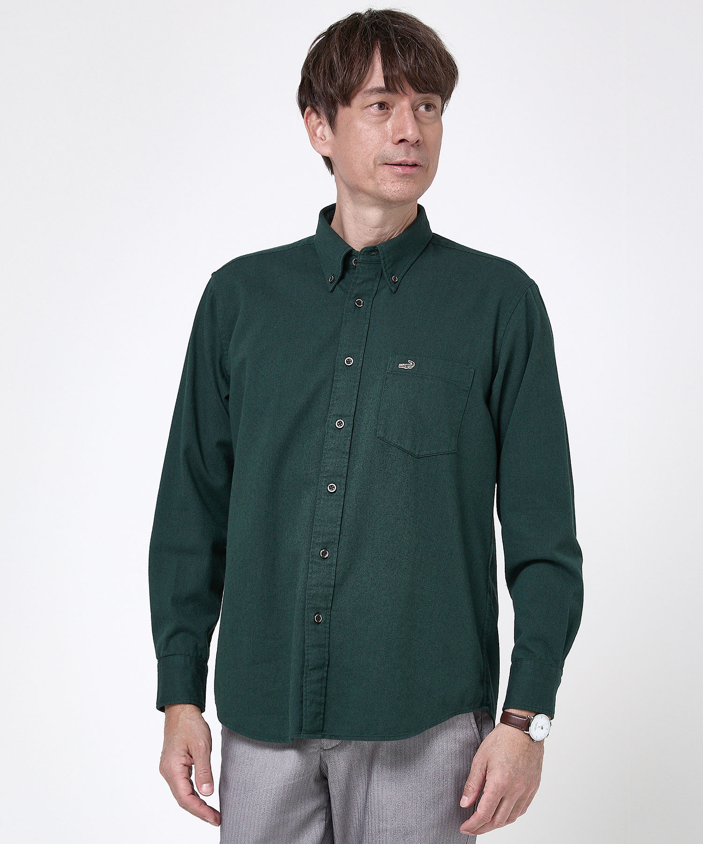 メンズ ピケ素材 ボタンダウン シャツ通販 [1601-56102