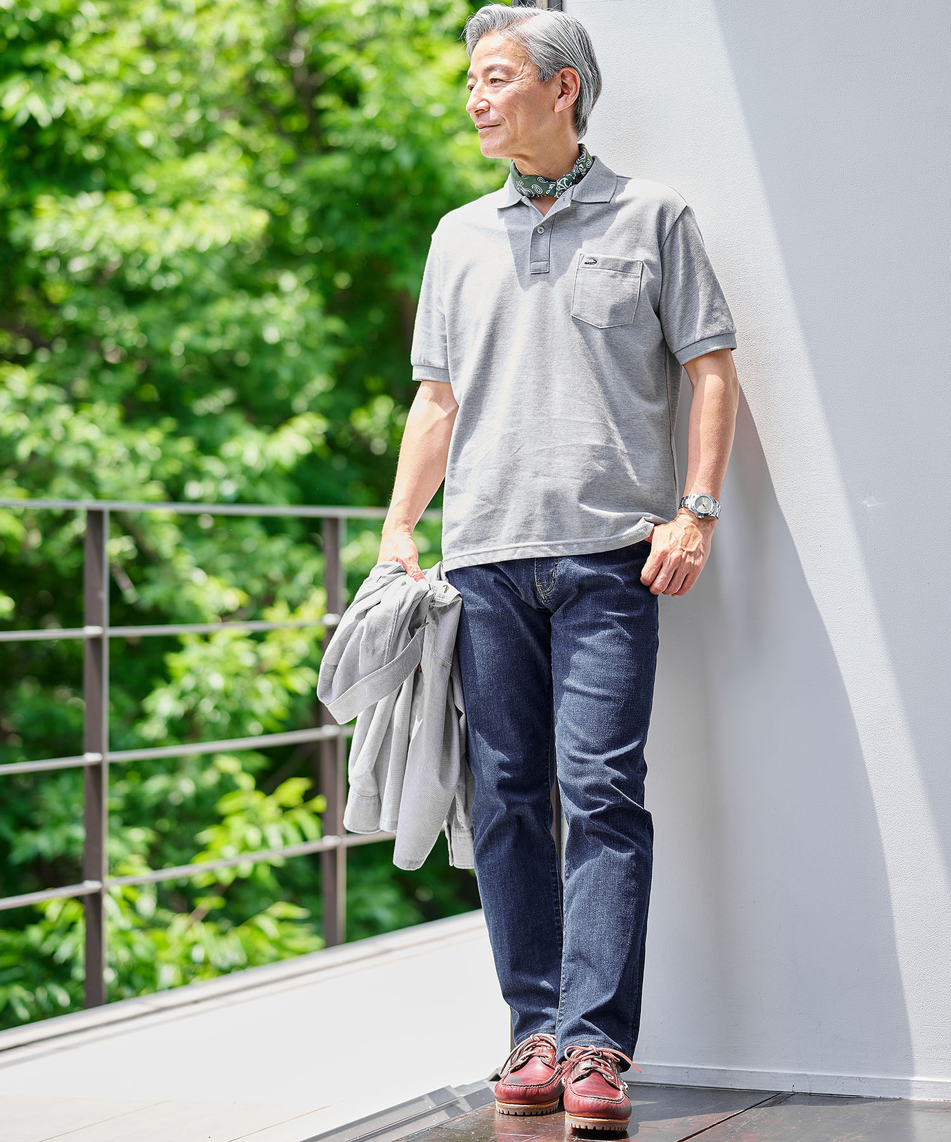 メンズ カラミ織り CPO シャツジャケット【シワになりにくい】通販