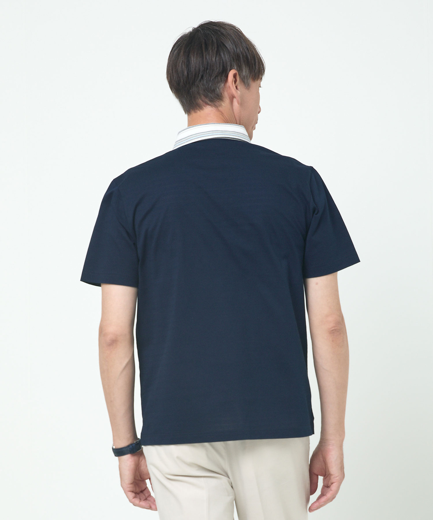 値下げ　新品　BRIEFING ポロシャツ 青/紺/白 BRIEFING GOLF（ブリーフィングゴルフ） ブリーフィング BRIEFING バイ