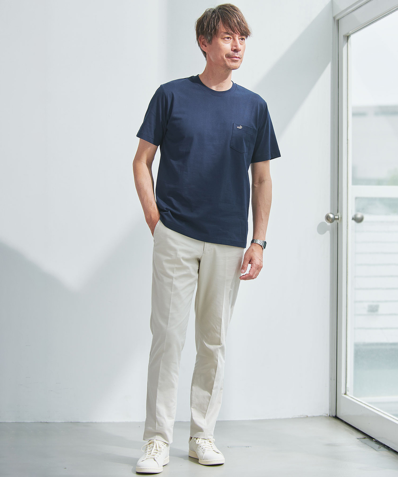 【国内買付】C.E FLAT PRE COG T Tシャツ ロゴ クルーネック メンズ ポケット付きワンポイントTシャツ【TEMP-C】 通販 [1602